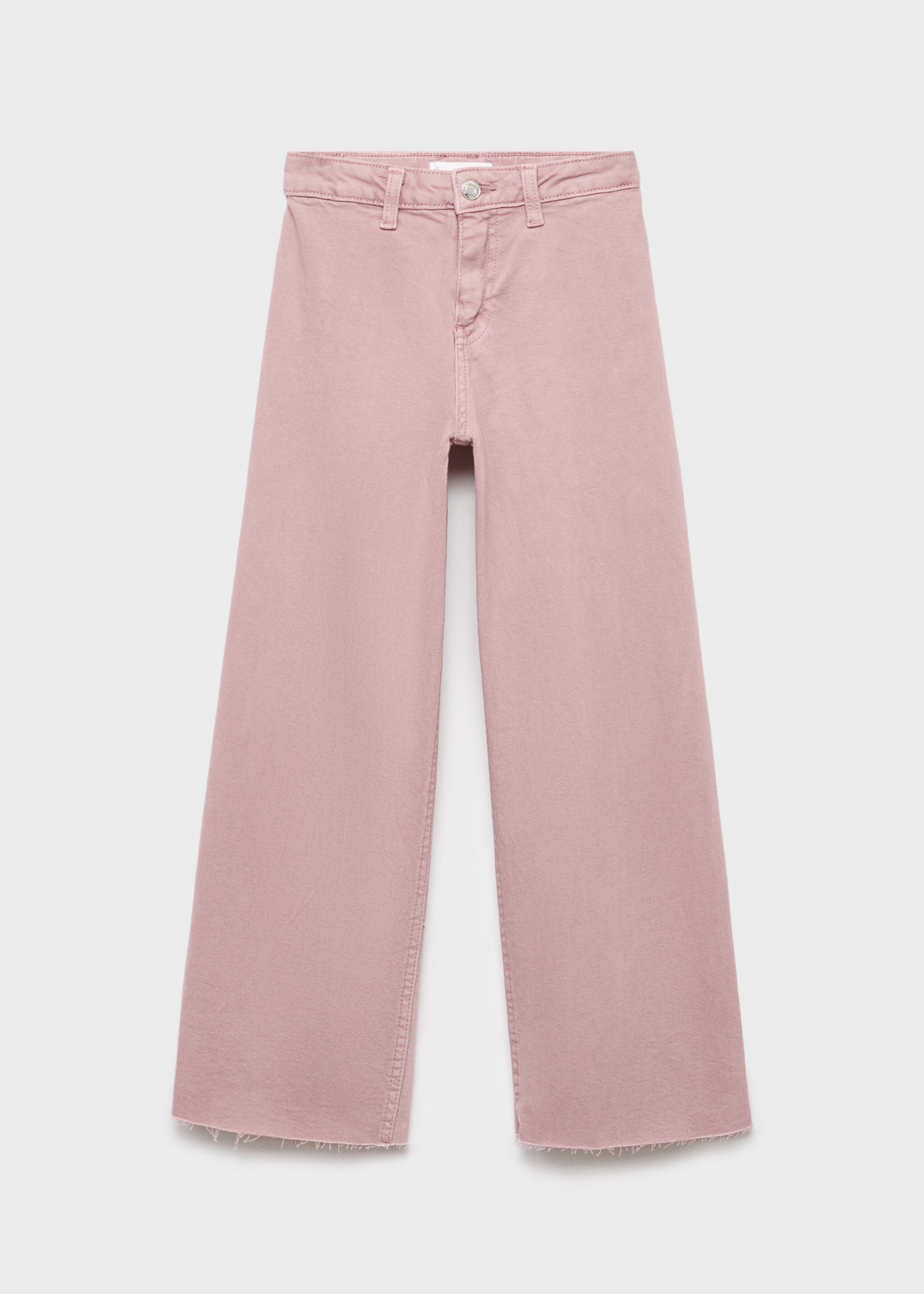 Jeans wideleg bajo deshilachado - Artículo sin modelo, Rosa. Ref: 17082534-00.