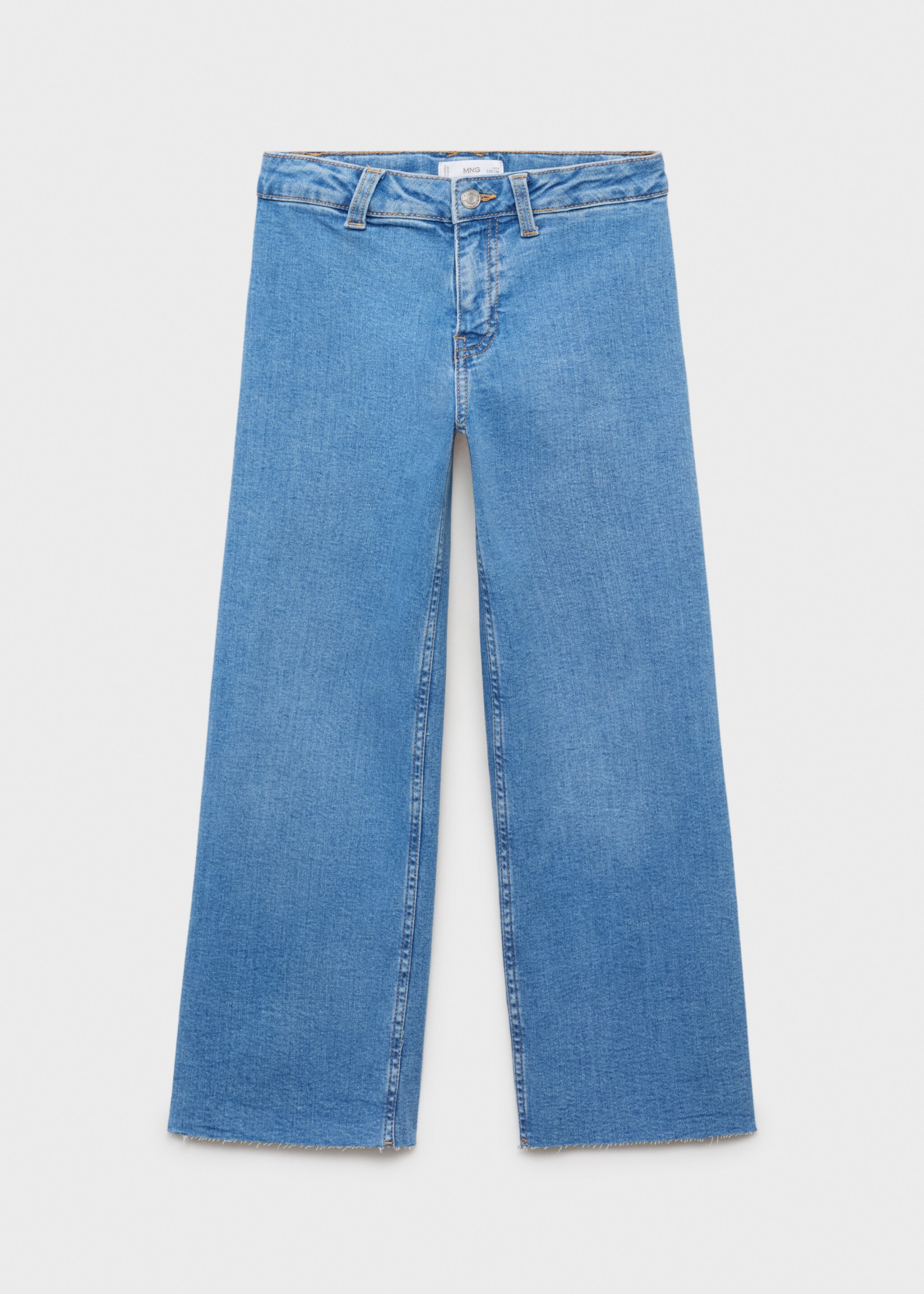 Jeans wideleg bajo deshilachado - Artículo sin modelo