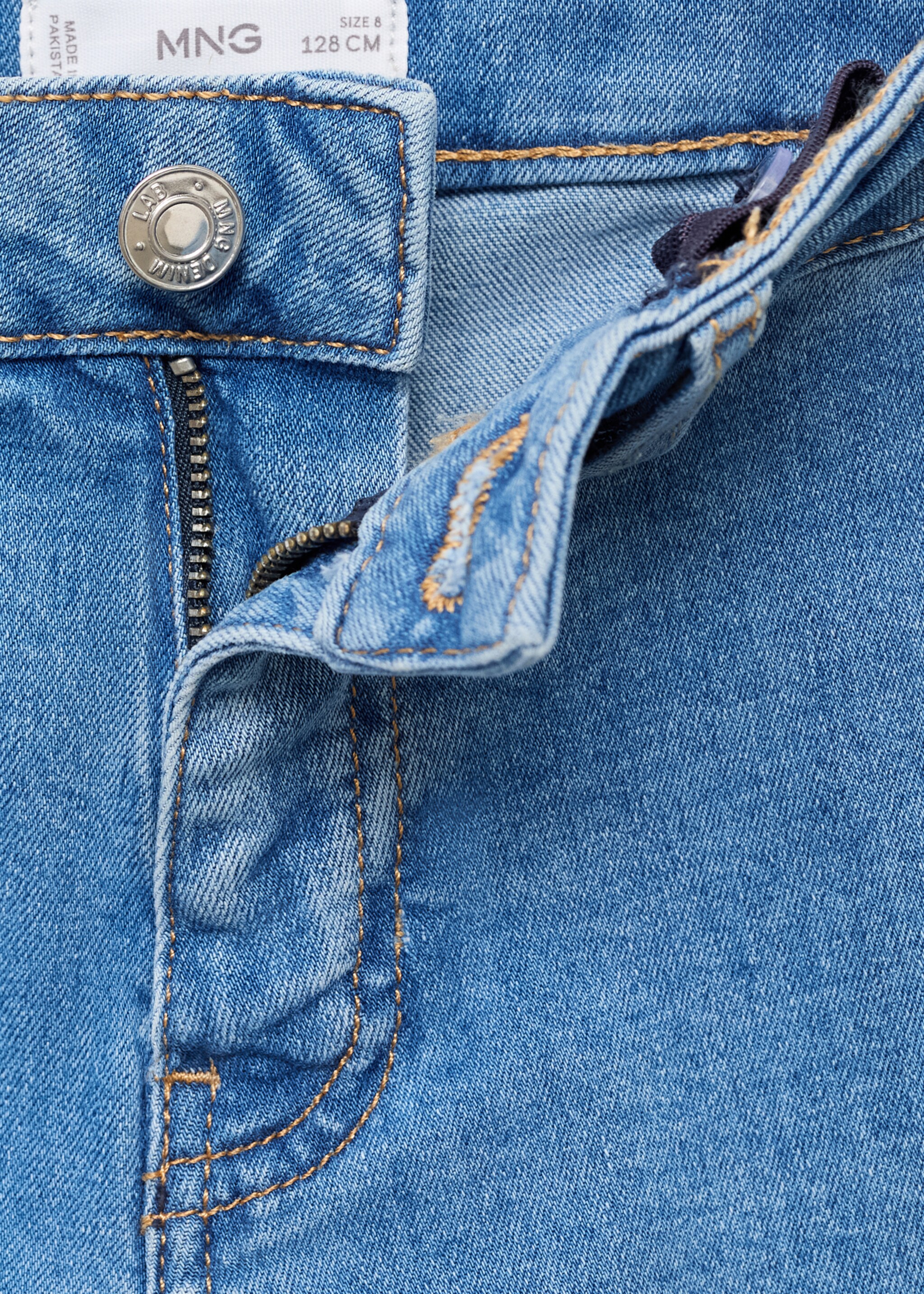 Jeans wideleg bajo deshilachado - Detalle del artículo 8