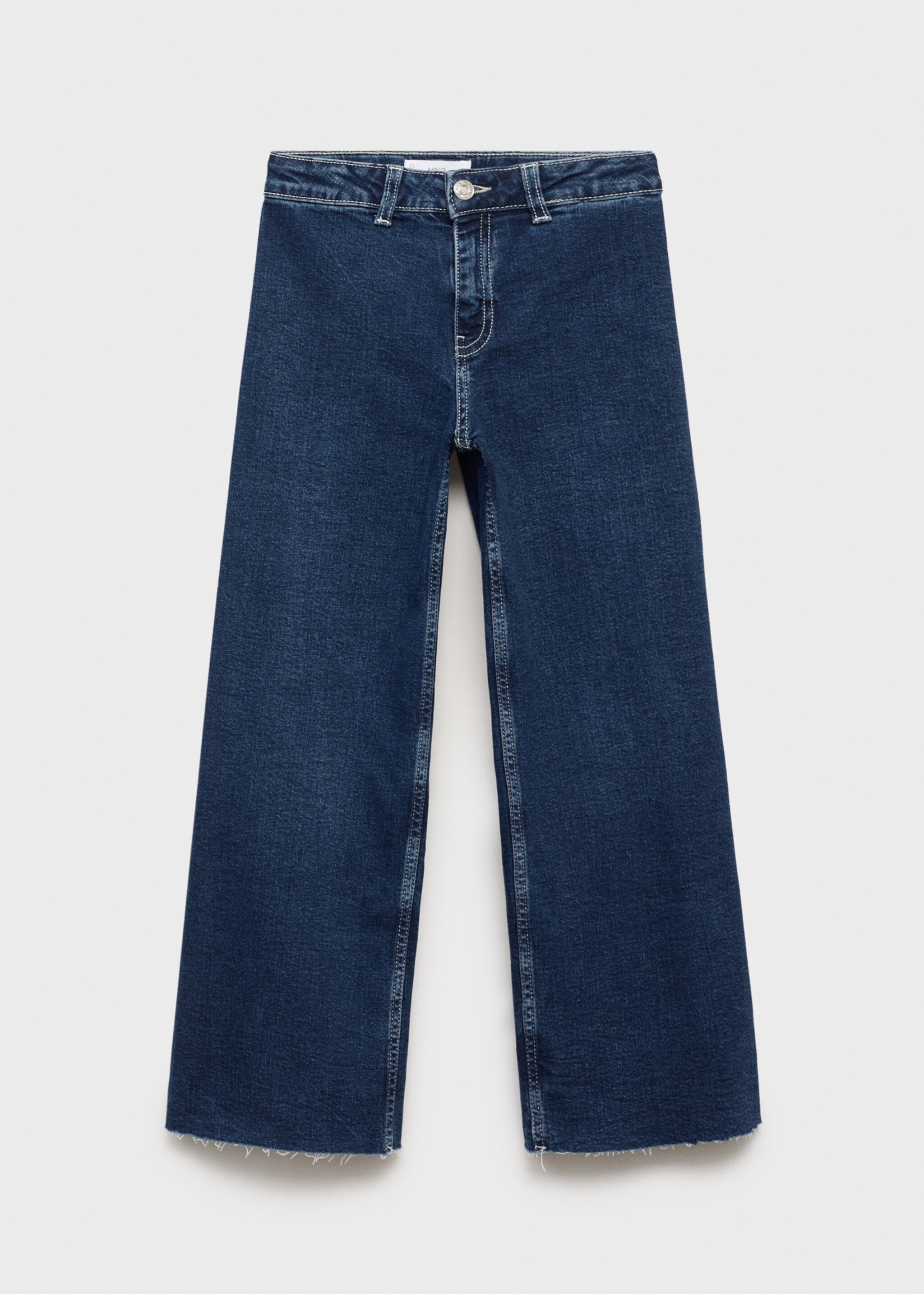 Jeans wideleg bajo deshilachado - Artículo sin modelo