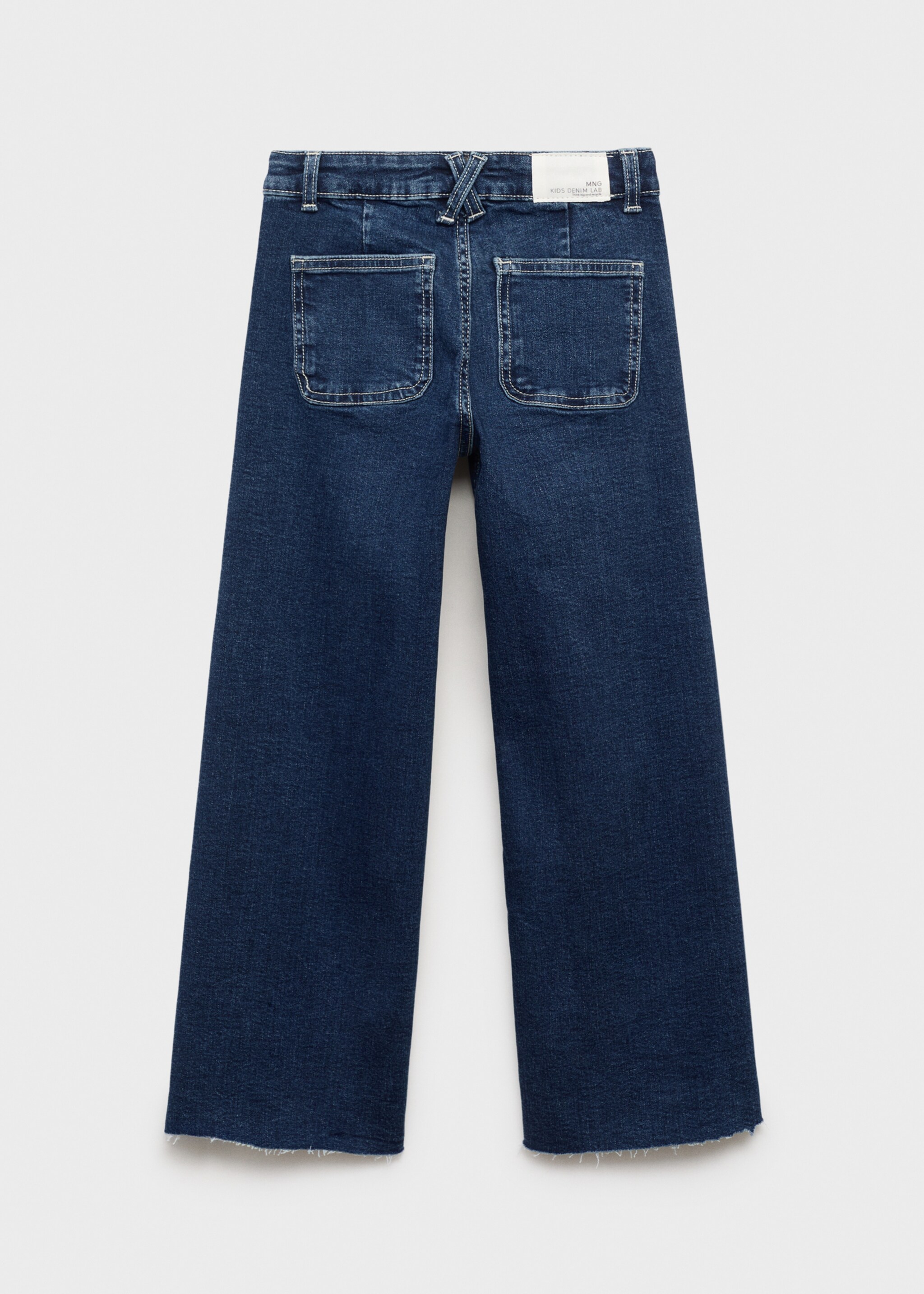 Jeans wideleg bajo deshilachado - Reverso del artículo