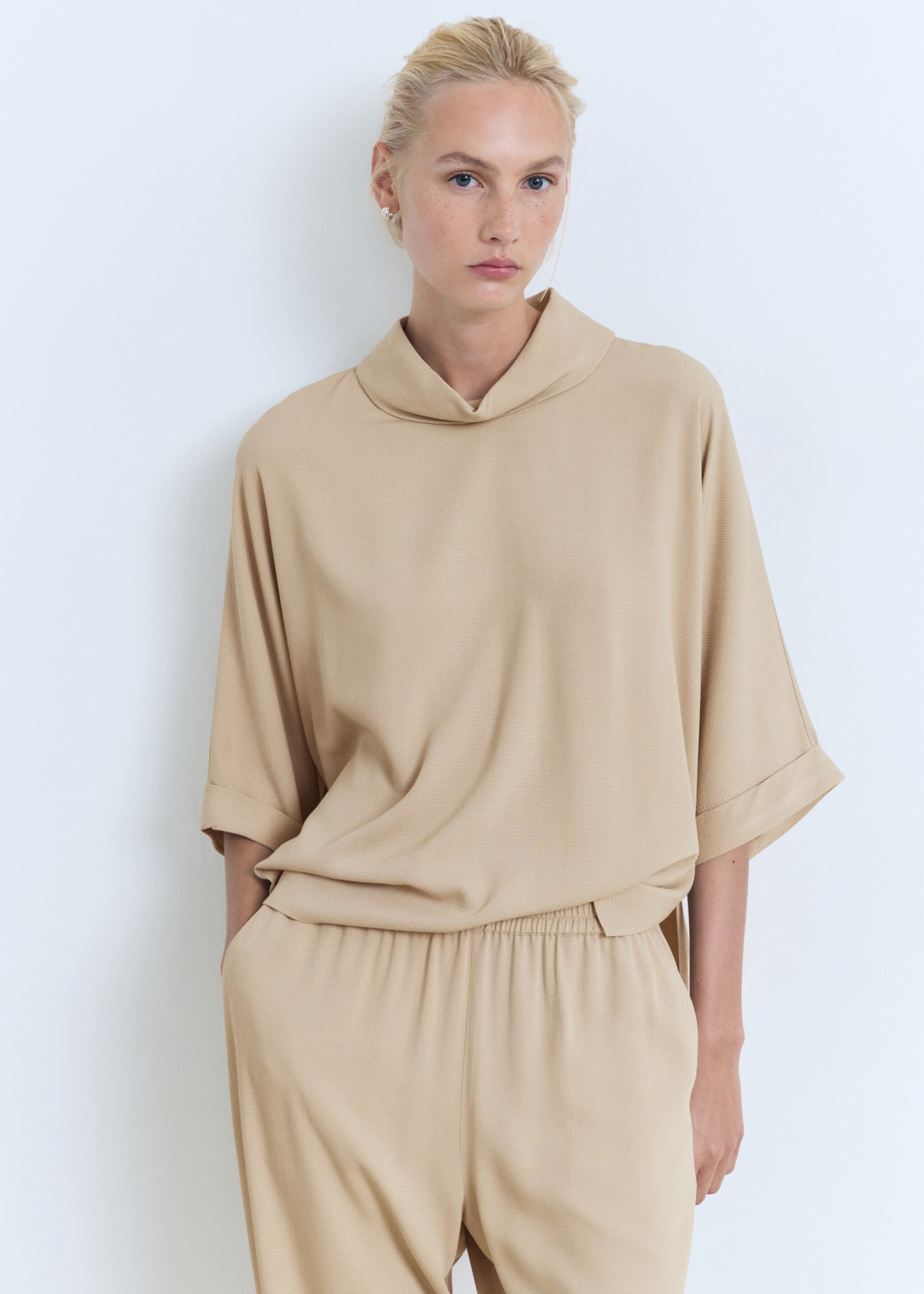 Oversized flowing blouse - Medium plane