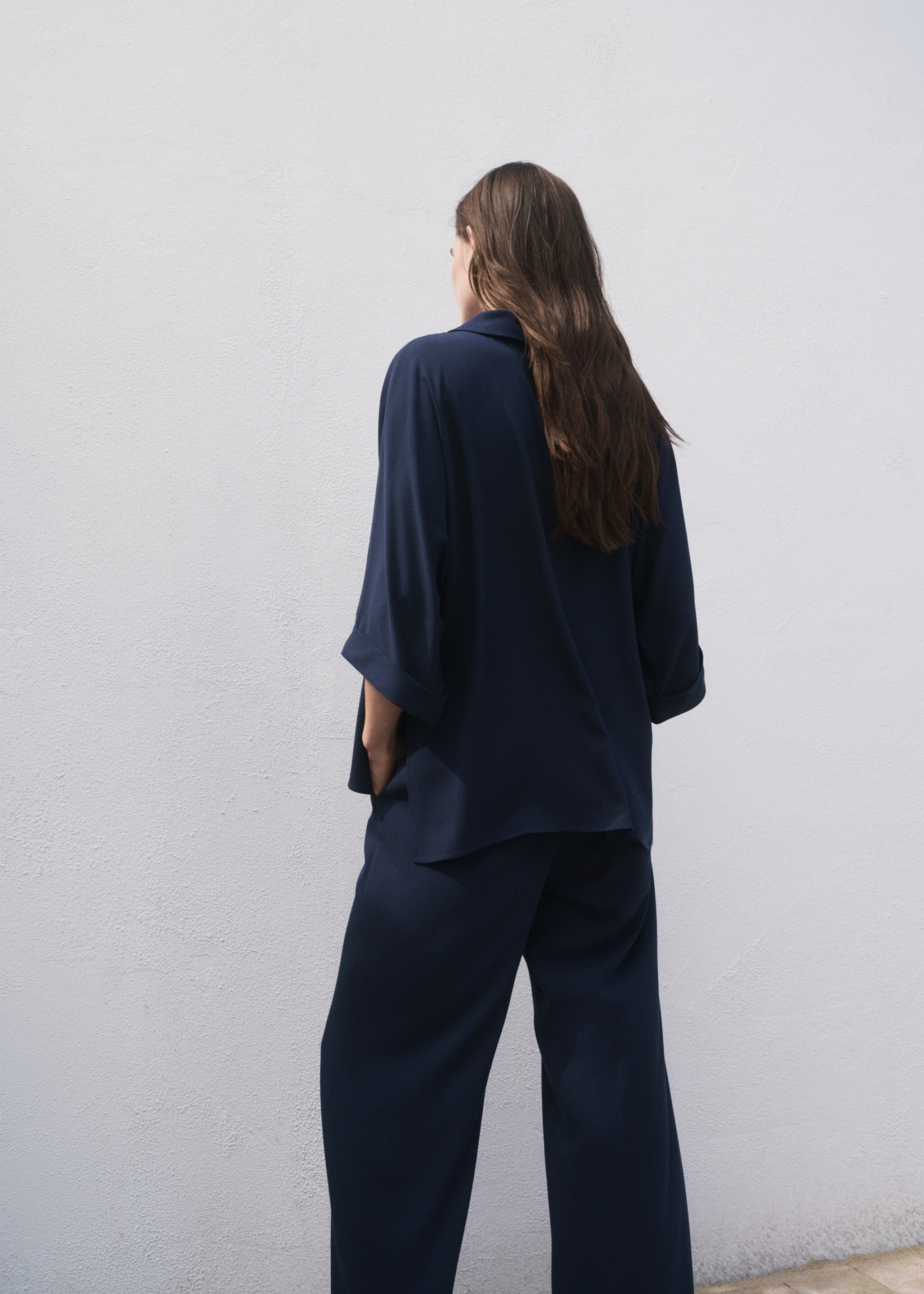 Oversized flowing blouse - Reverse of the article