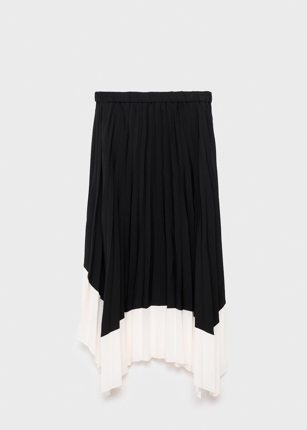 Pleated asymmetric skirt - Women | MANGO USA