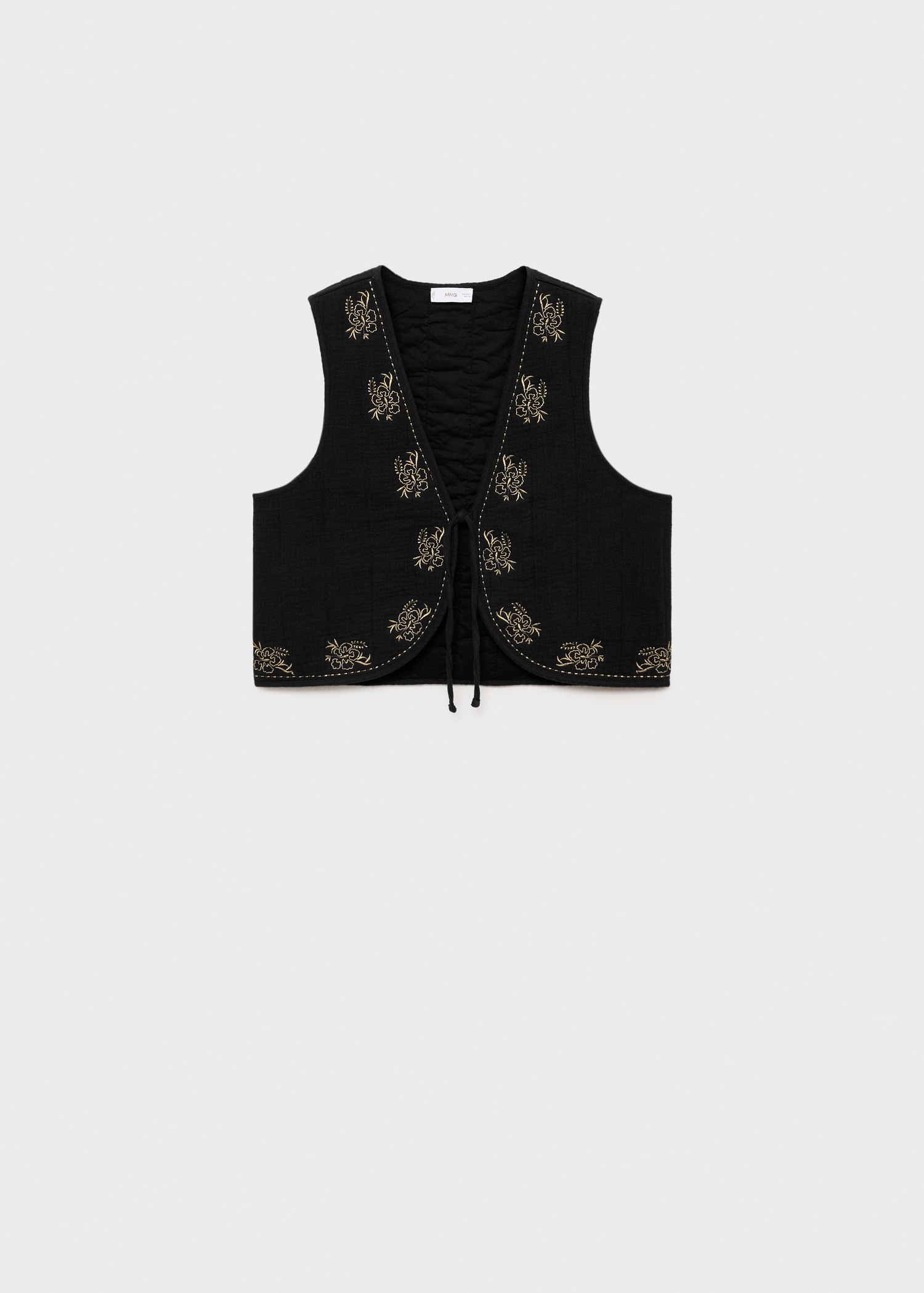 Gilet broderie fleurs - Article sans modèle