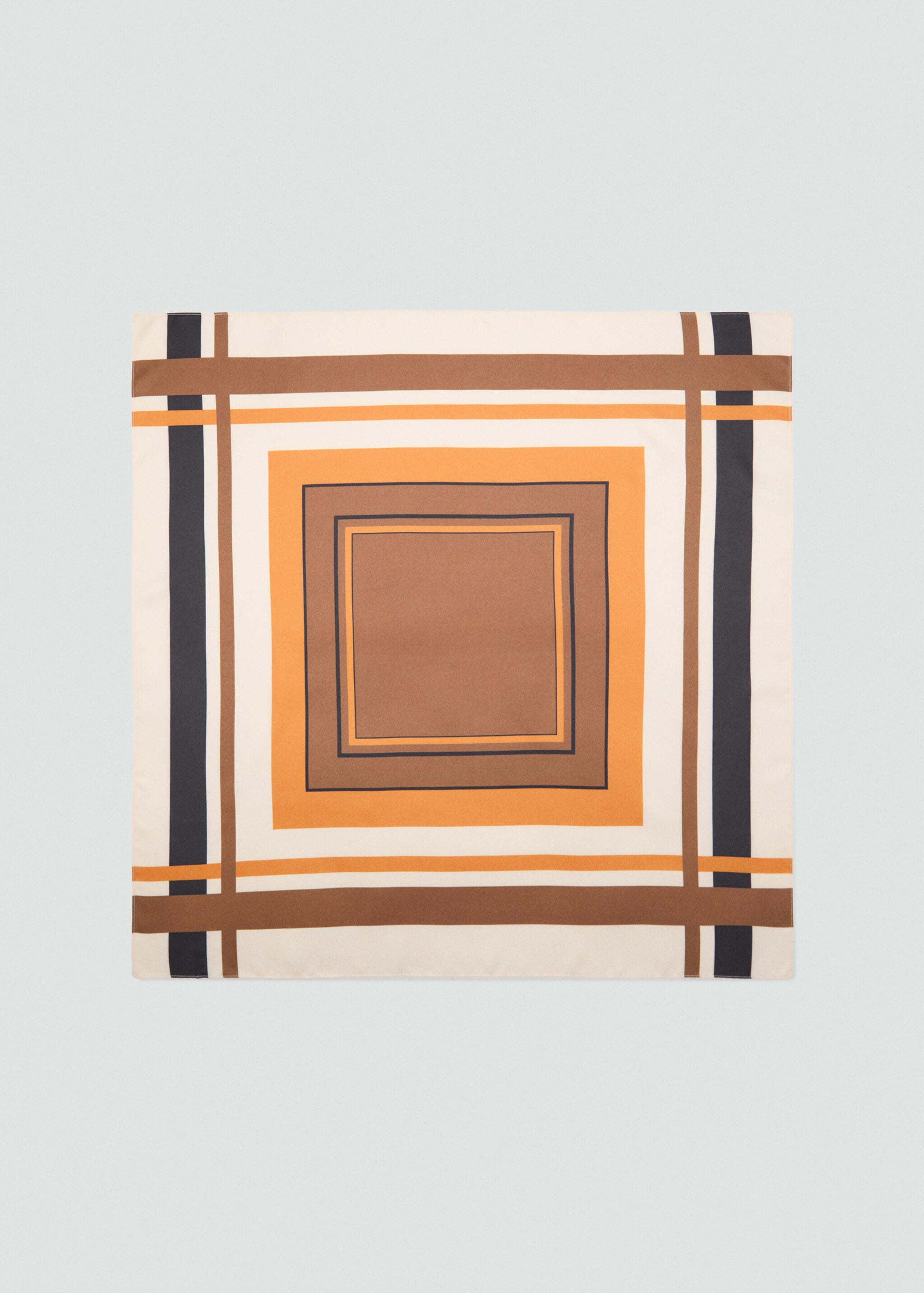 Striped satin scarf - Article without model