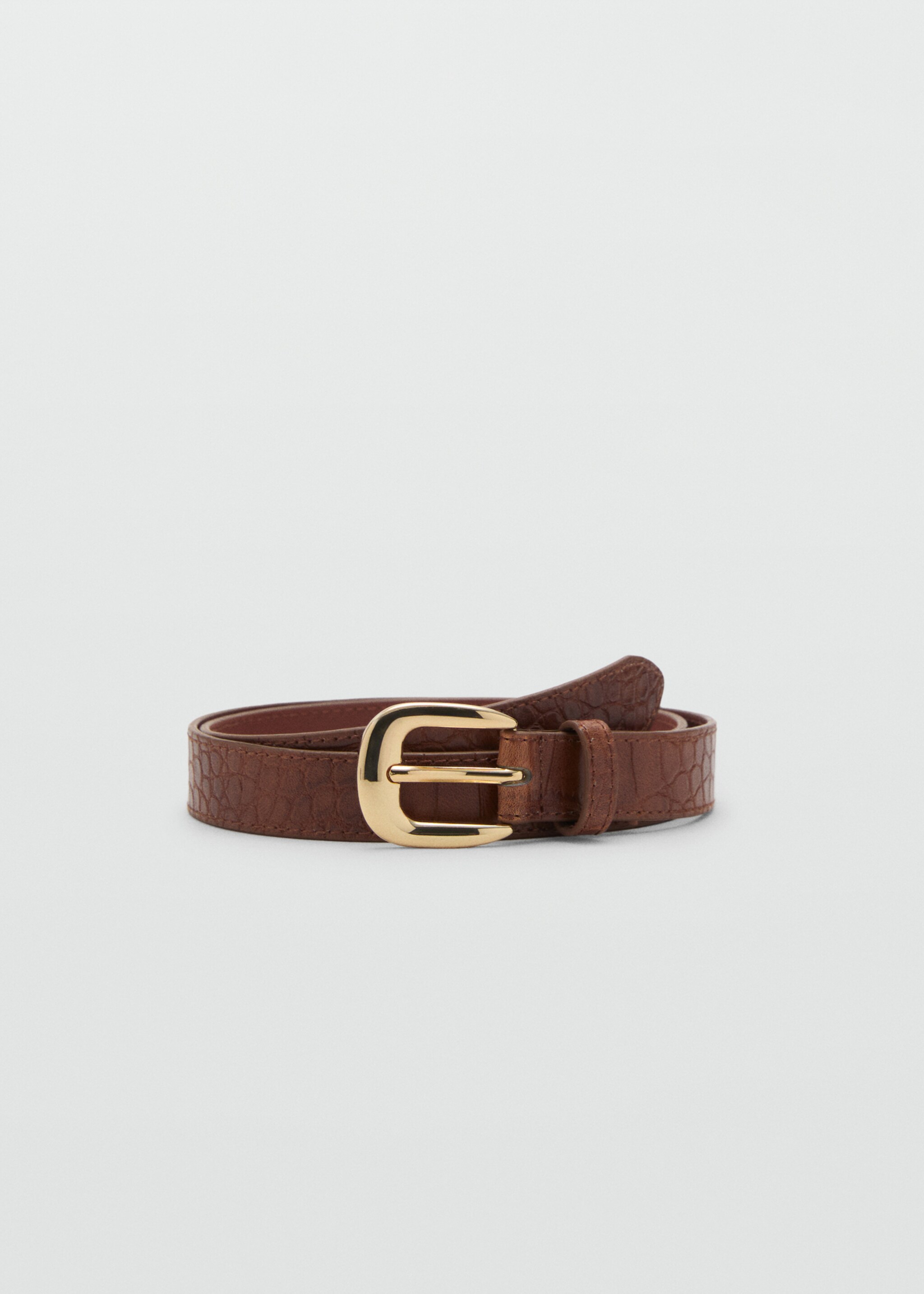 Croco leather-effect belt - Article without model