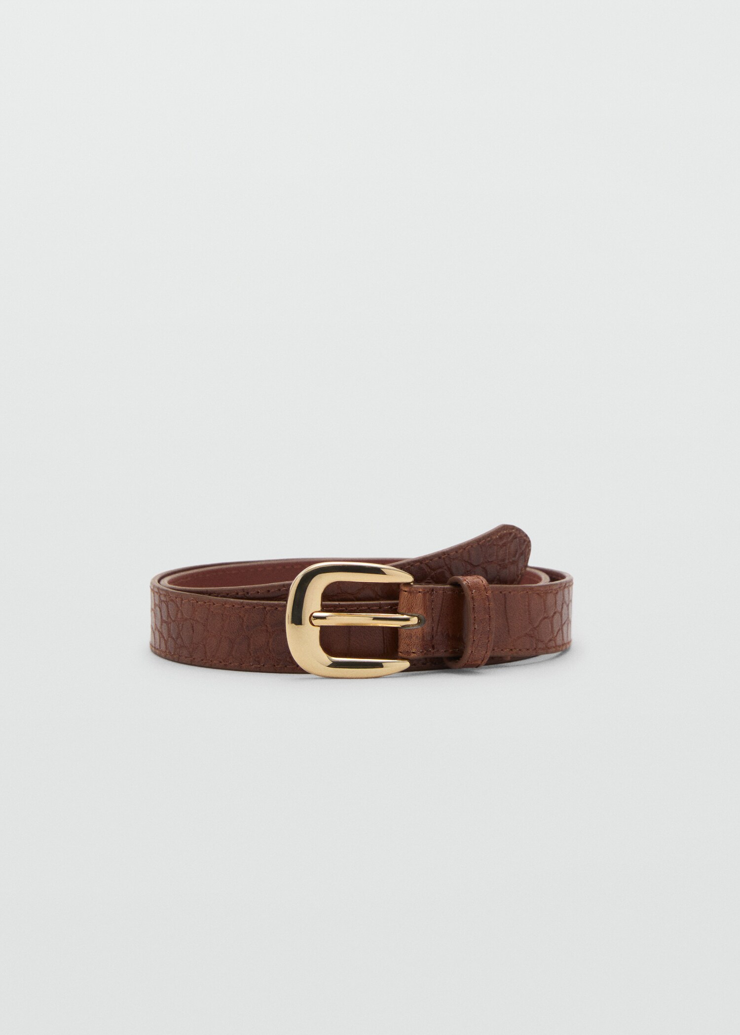 Croco leather-effect belt - Article without model