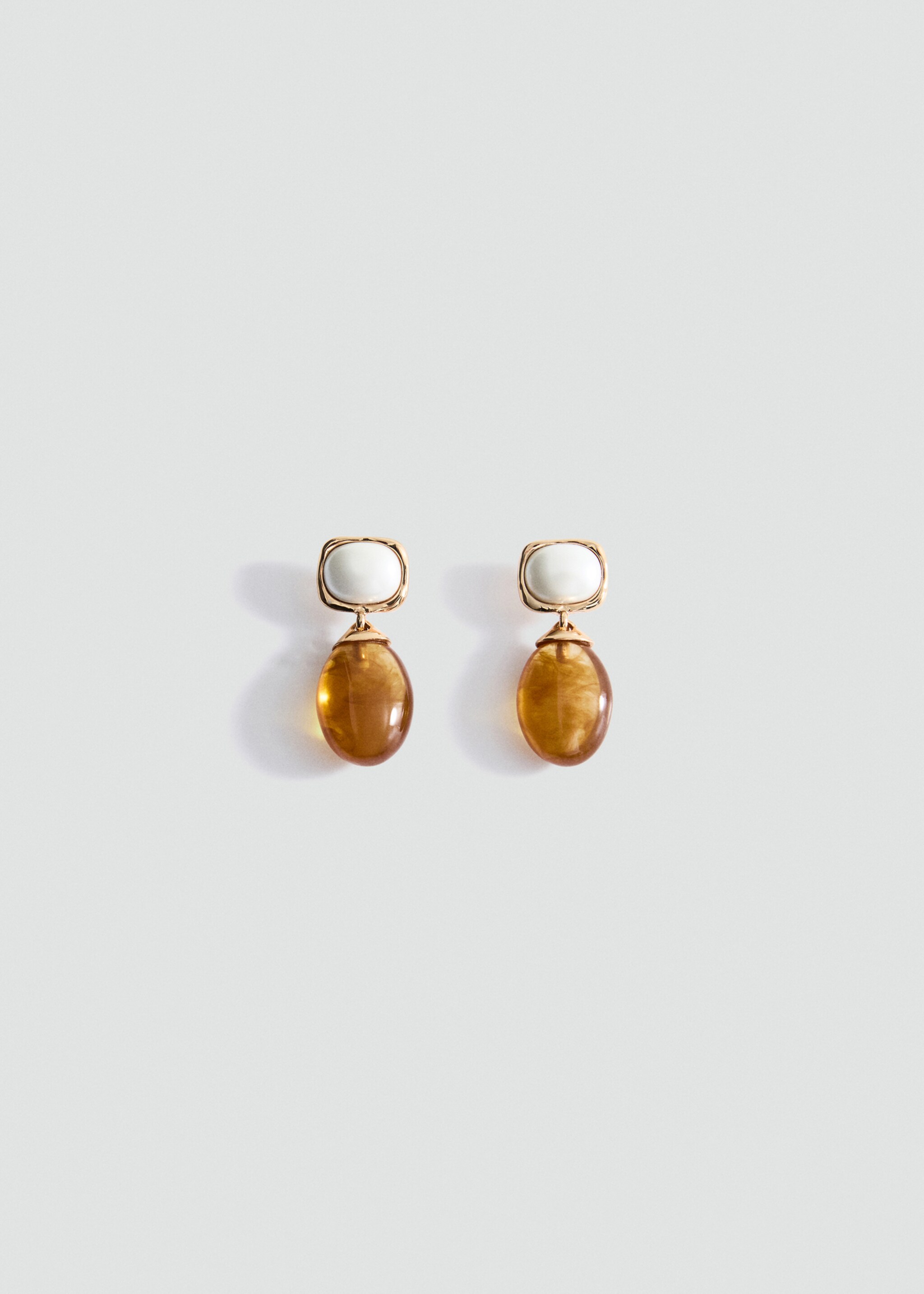 Resin pendant earrings - Article without model