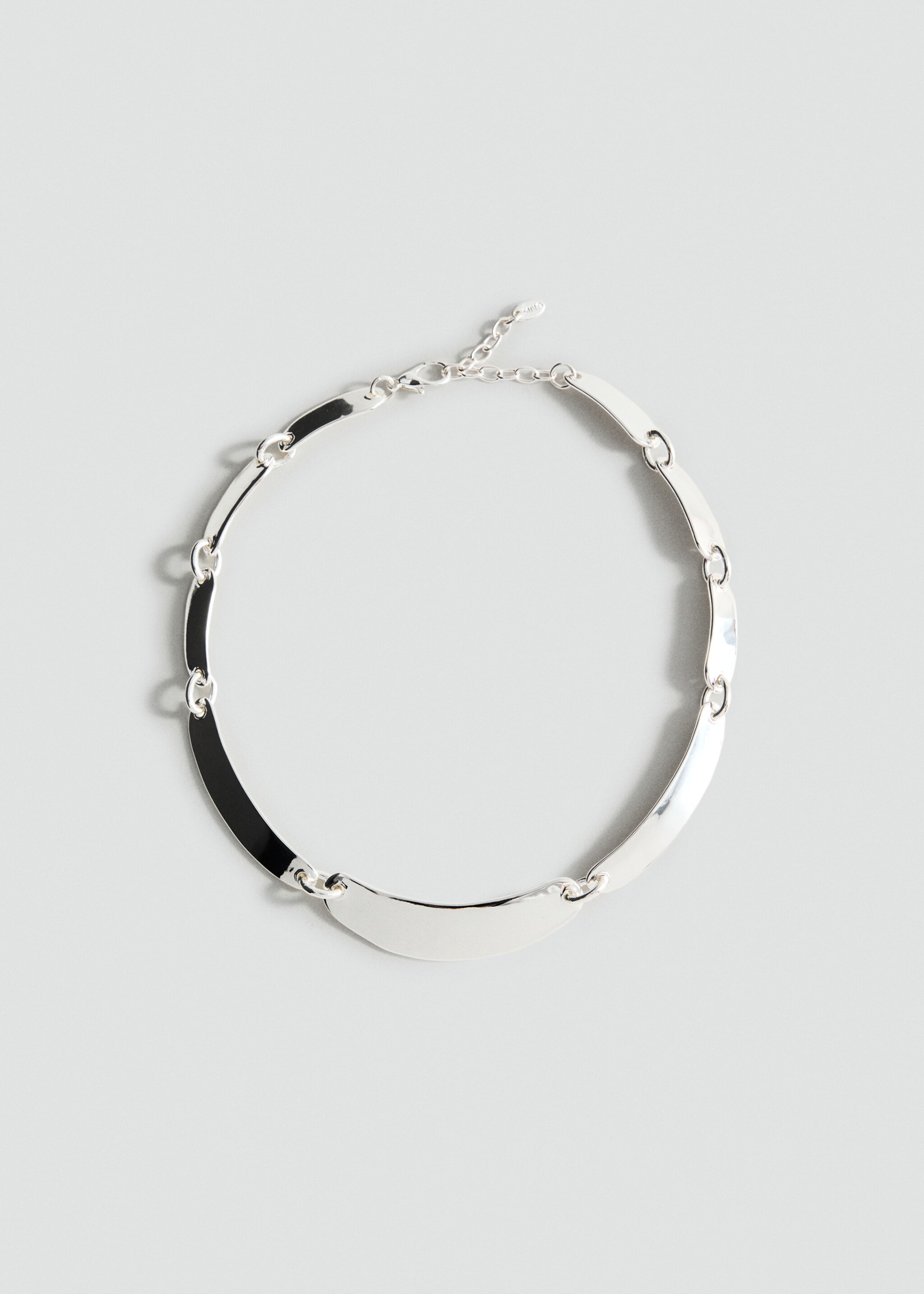 Metal plate necklace - Article without model