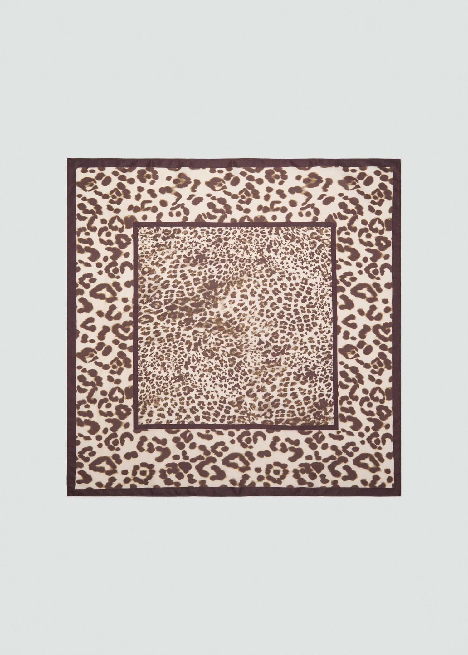 Animal-print satin scarf - Article without model