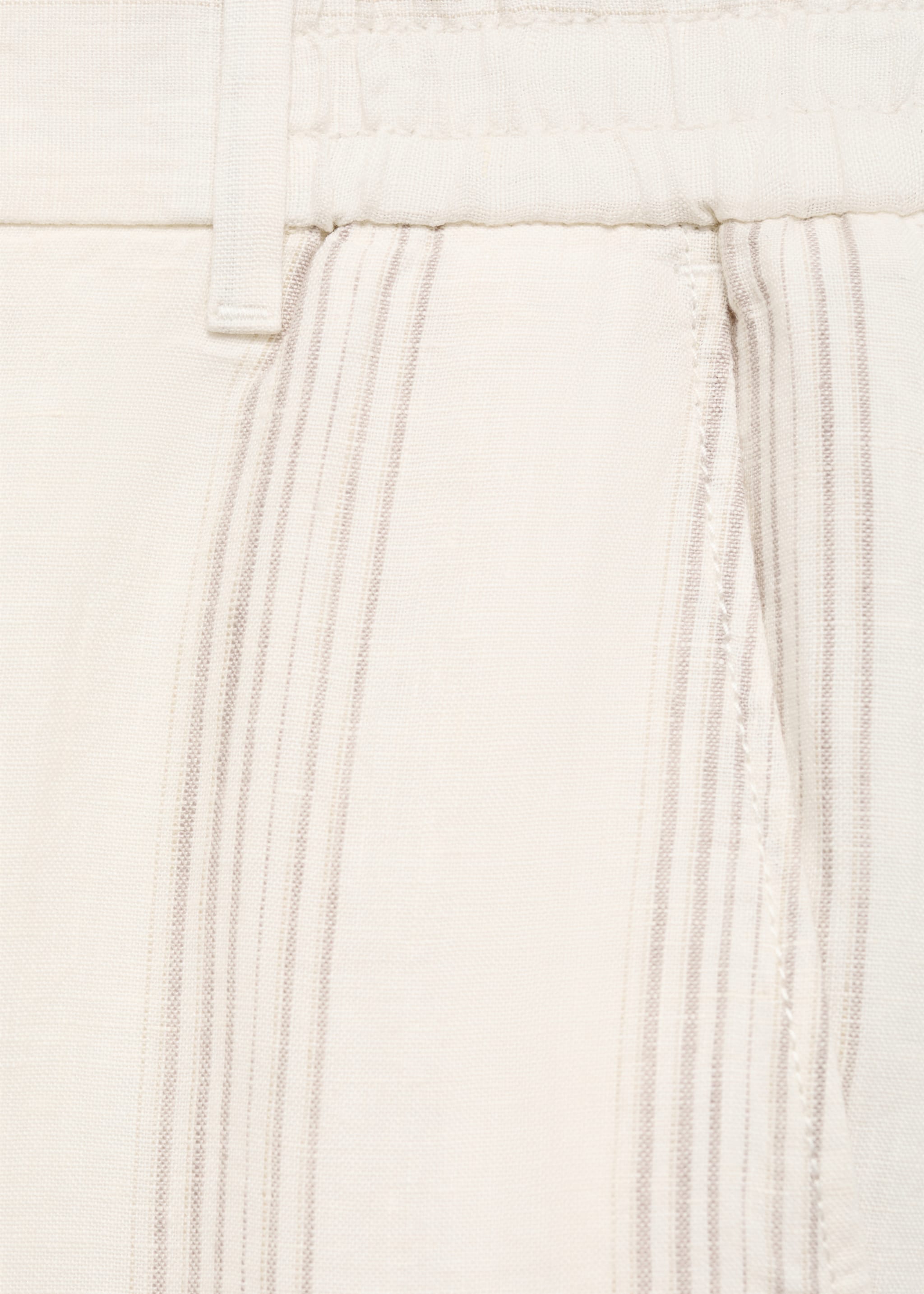 Pantalón 100% lino cintura elástica - Detalle del artículo 0
