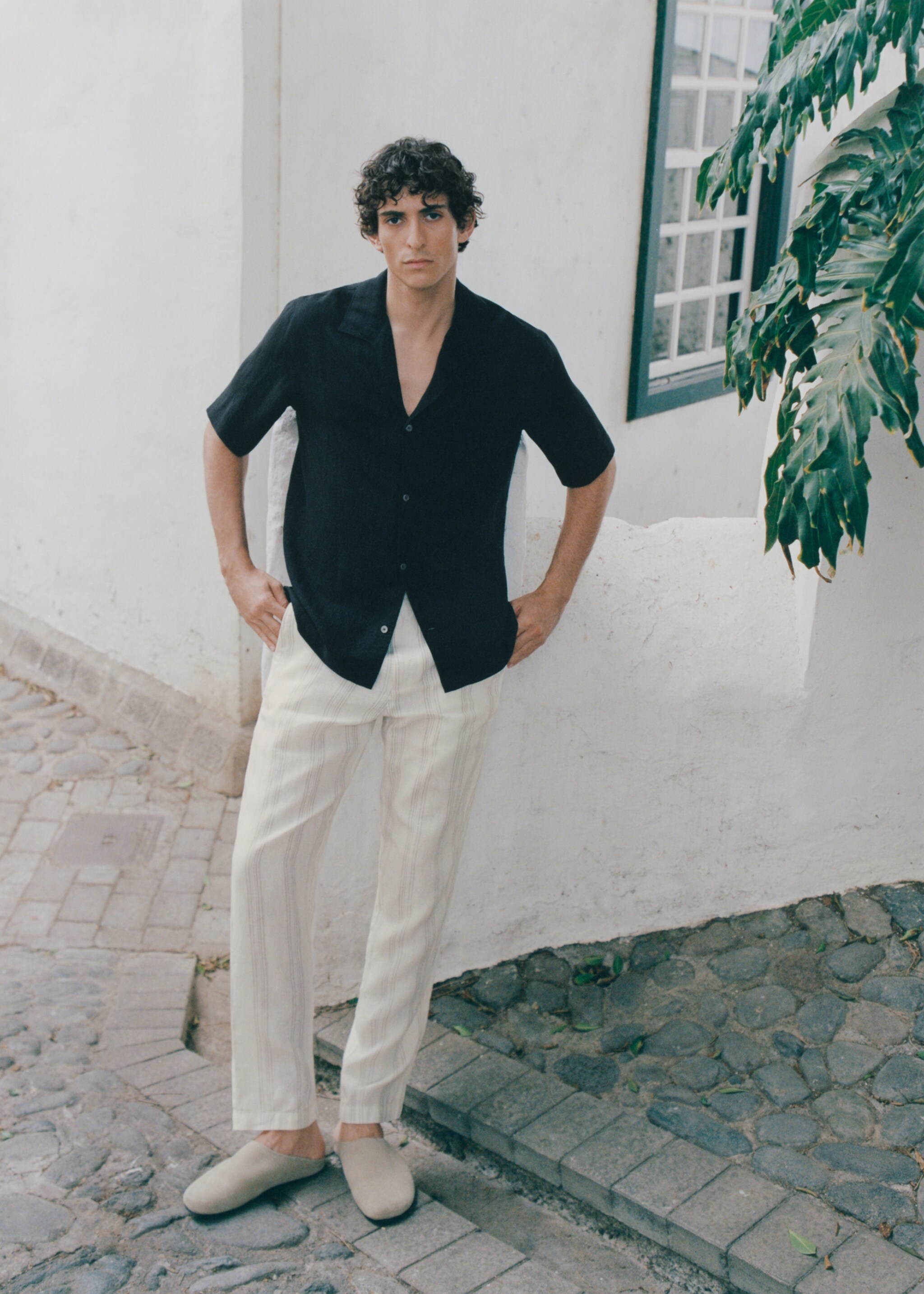 Broek 100% linnen met elastische tailleband - Detail van het artikel 5