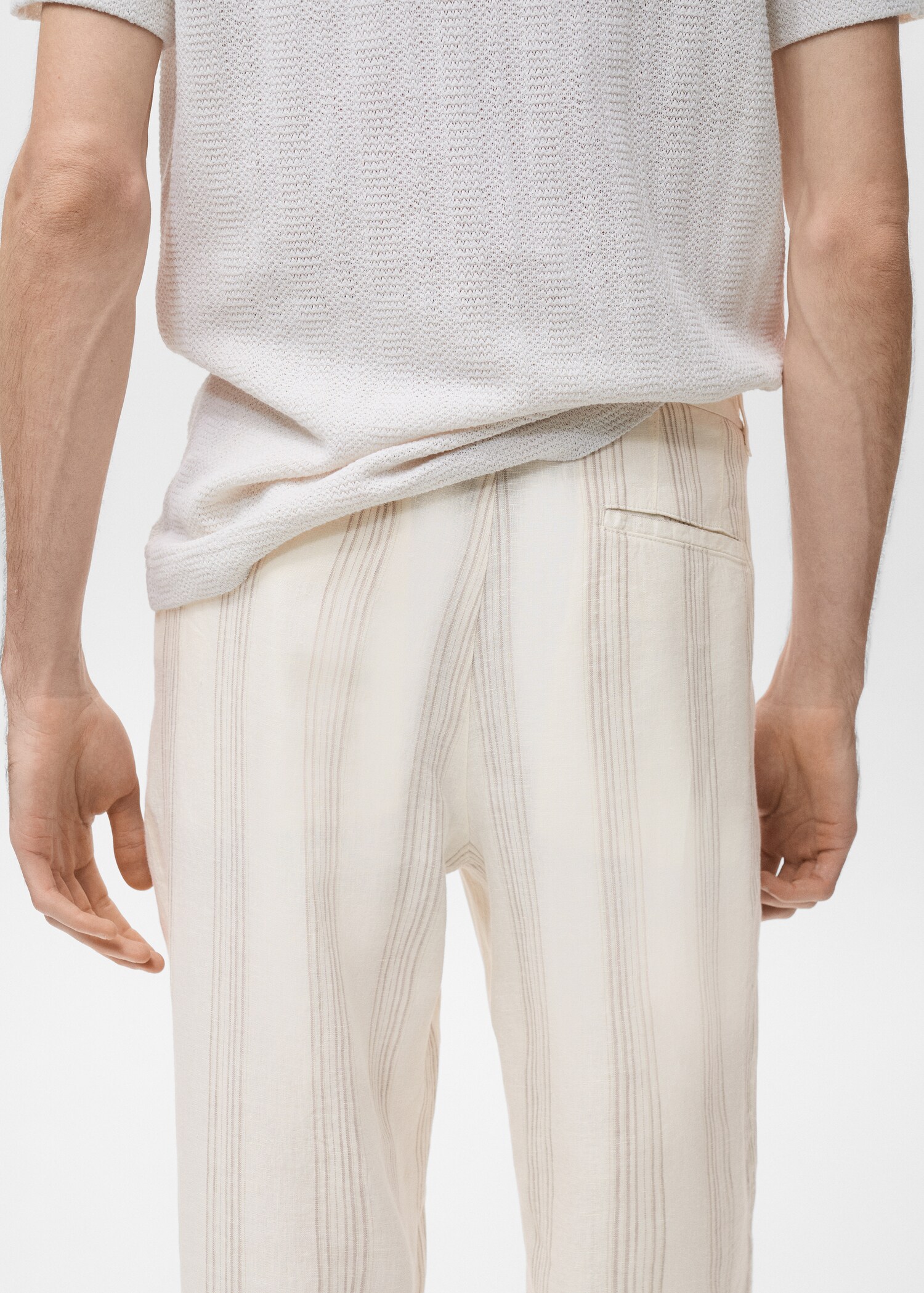 Pantalón 100% lino cintura elástica - Detalle del artículo 6