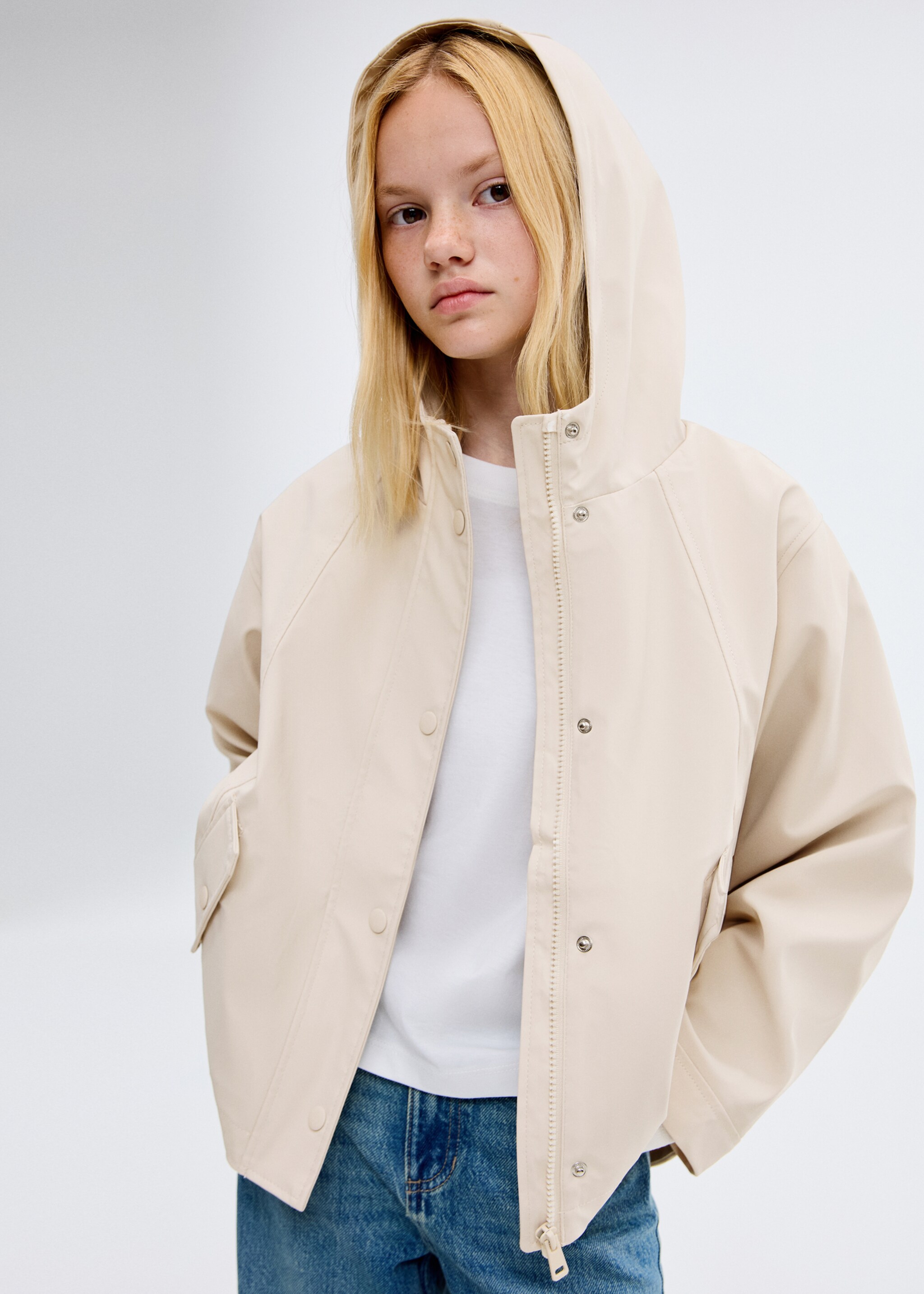 Raincoat hooded jacket - Medium plane