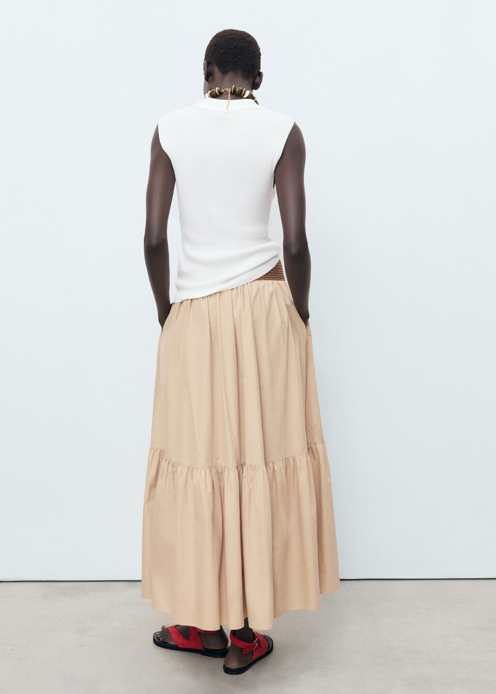 Mango Polo-neck knitted top