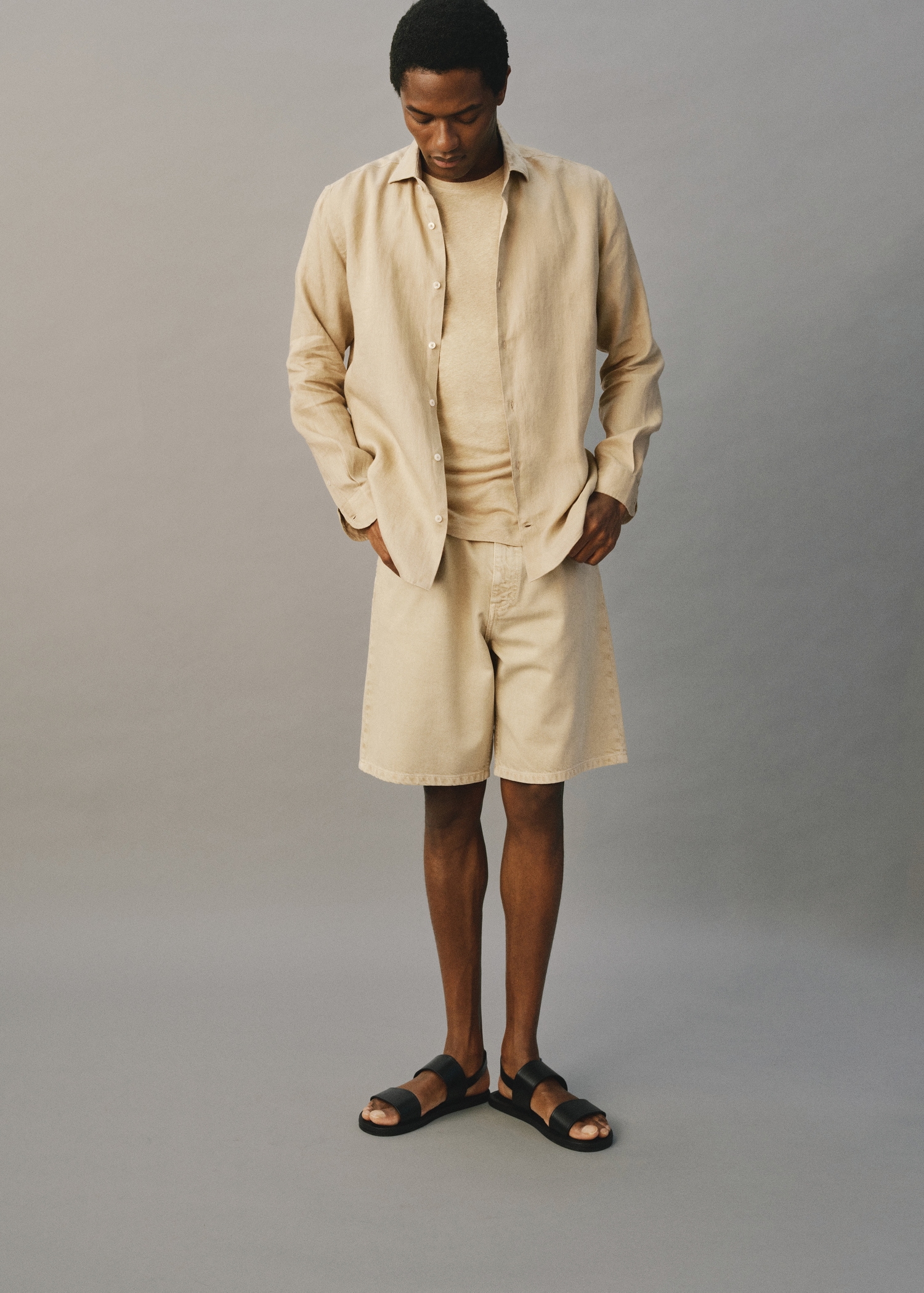 Bermudas vaqueras relaxed fit Hombre MANGO España (Península y