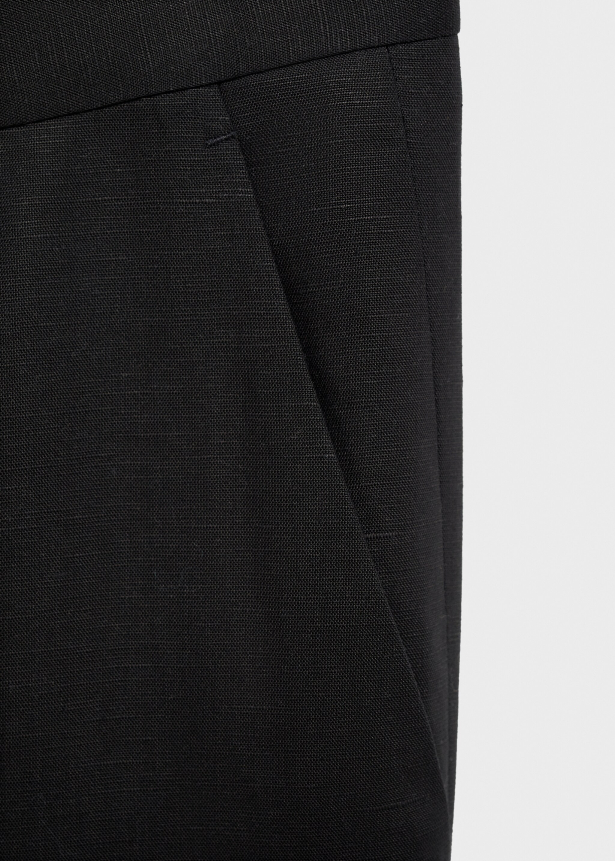 Pantalón recto mezcla lino lyocell - Detalle del artículo 0