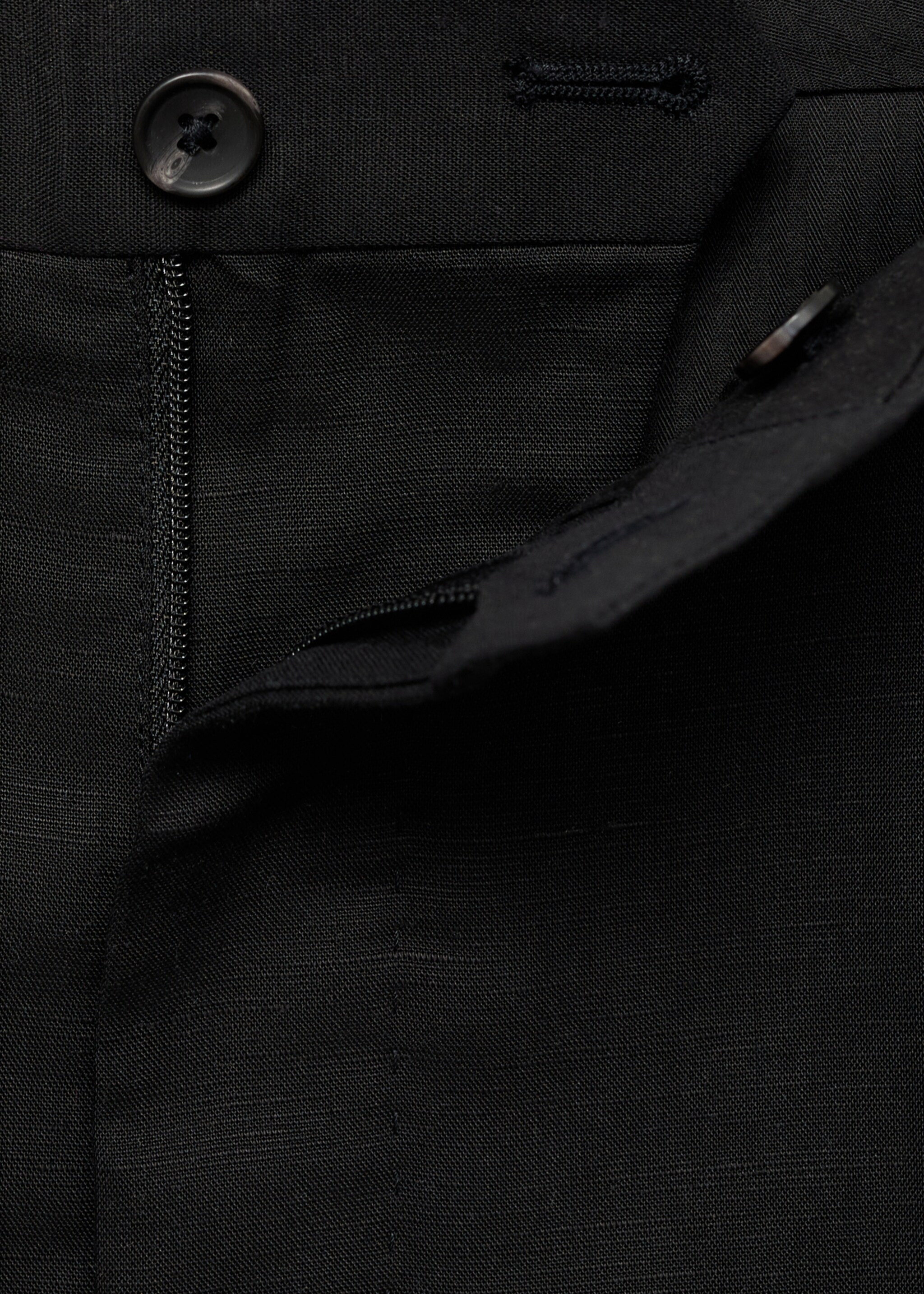 Pantalón recto mezcla lino lyocell - Detalle del artículo 8