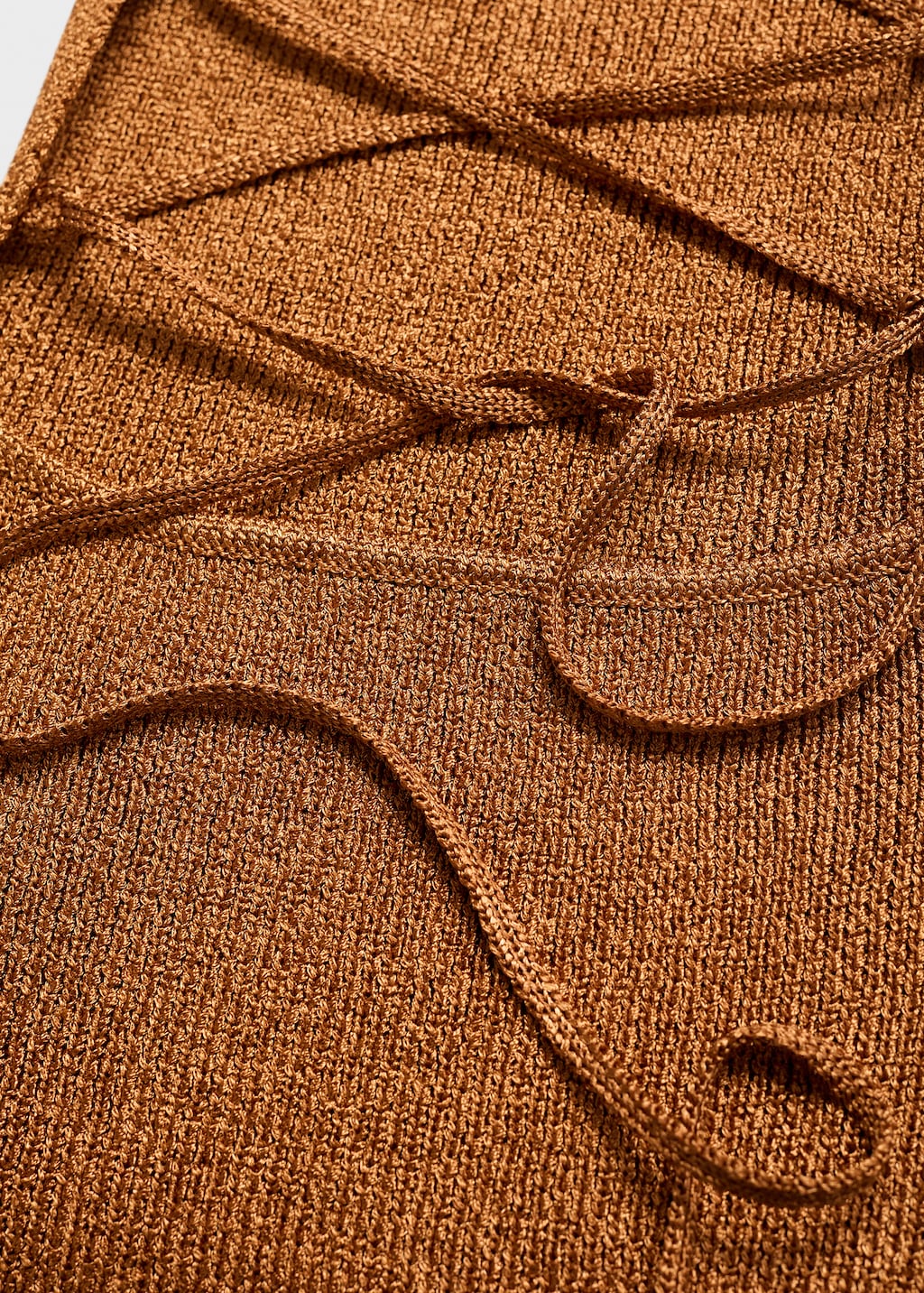 Mango Lurex dress with crossed back