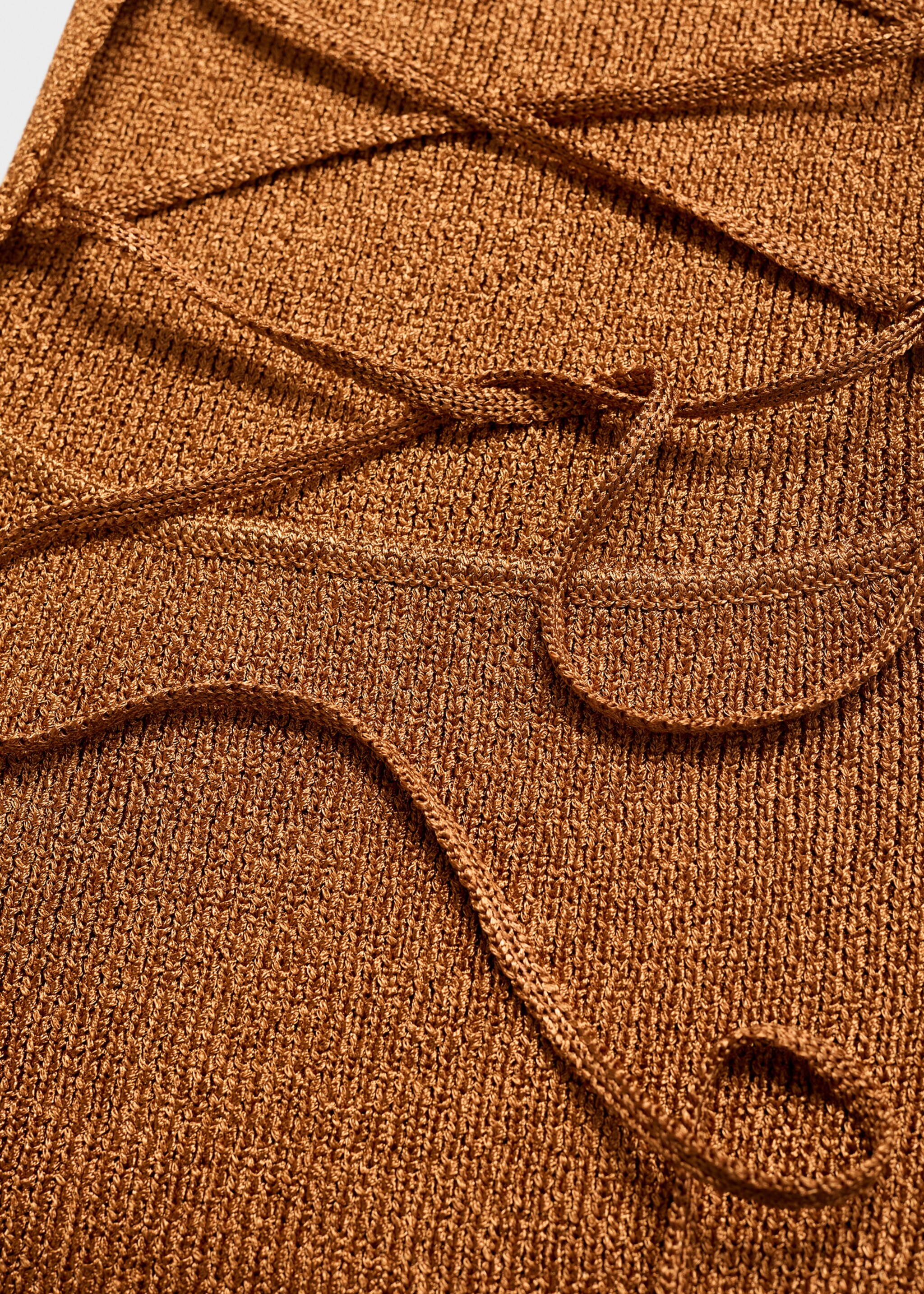 Lurex-Strickkleid mit gekreuztem Rücken - Detail des Artikels 0