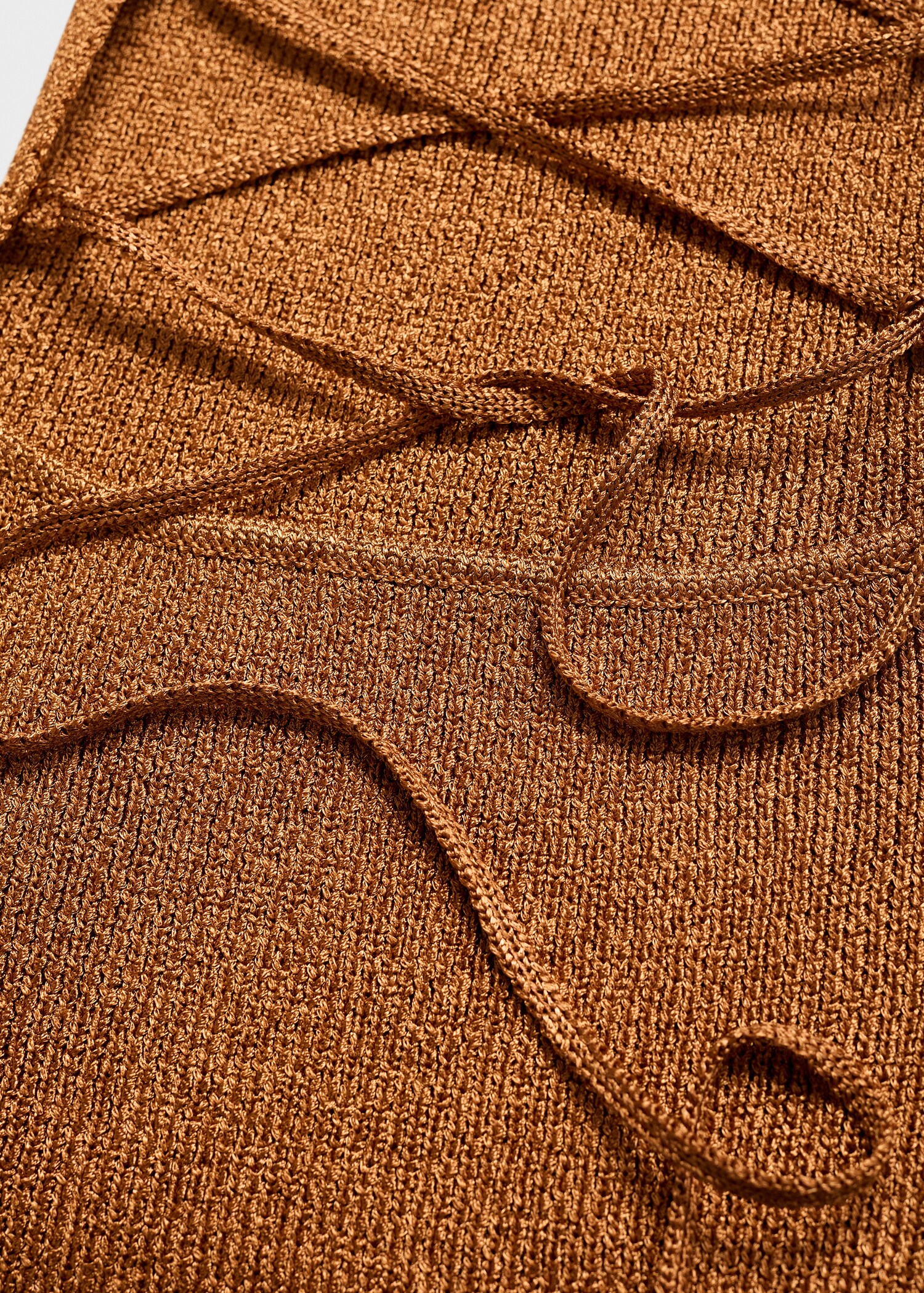 Lurex-Strickkleid mit gekreuztem Rücken - Detail des Artikels 0