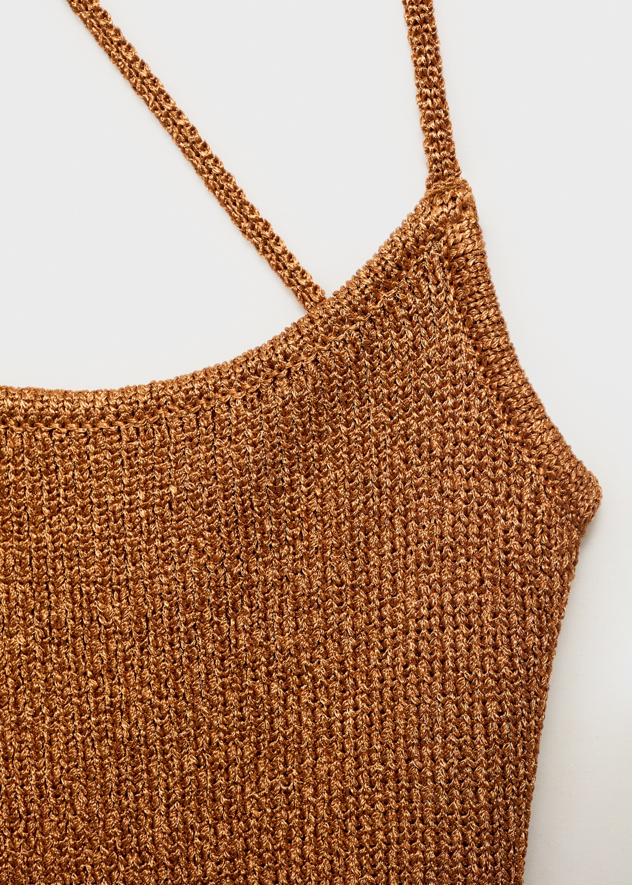 Lurex-Strickkleid mit gekreuztem Rücken - Detail des Artikels 8