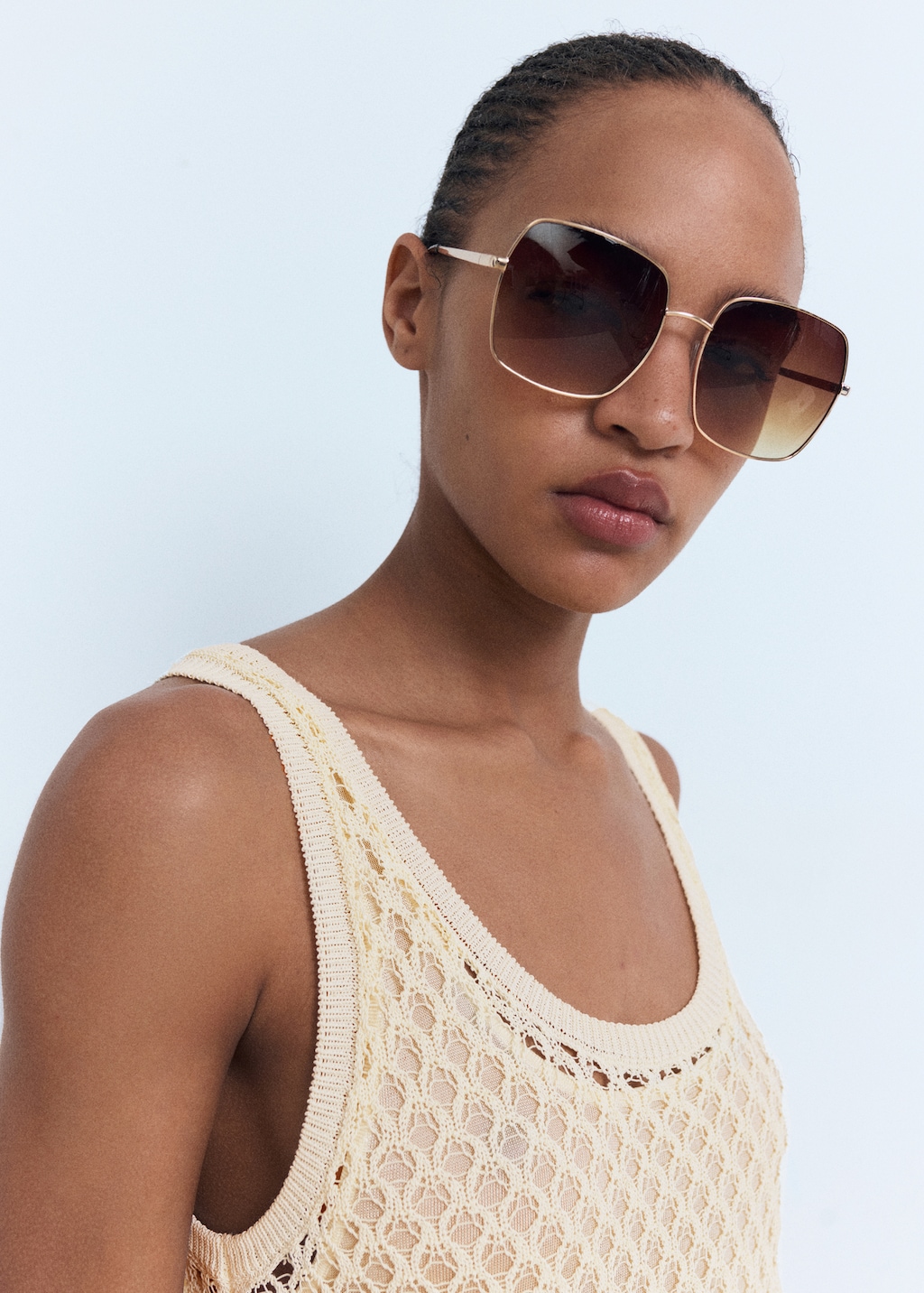 Crochet top with straps