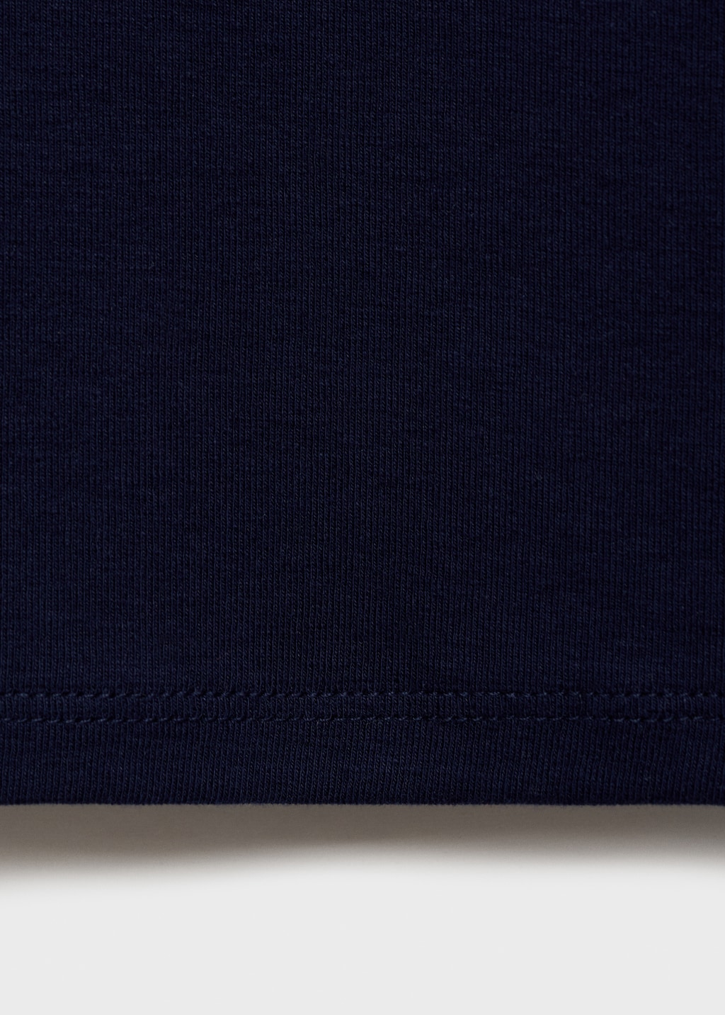 Cotton t-shirt with low neckline