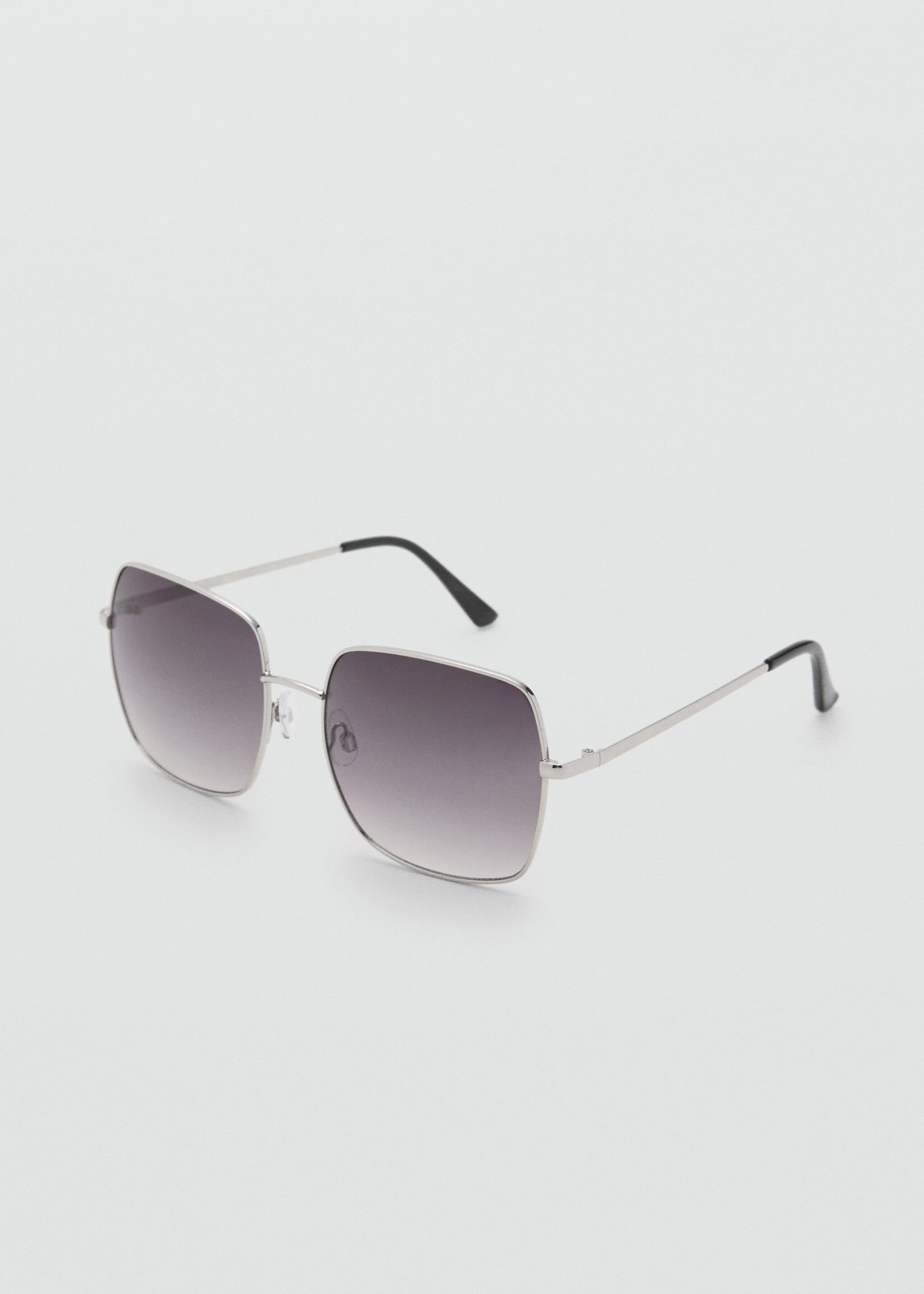Square metallic frame sunglasses - Medium plane