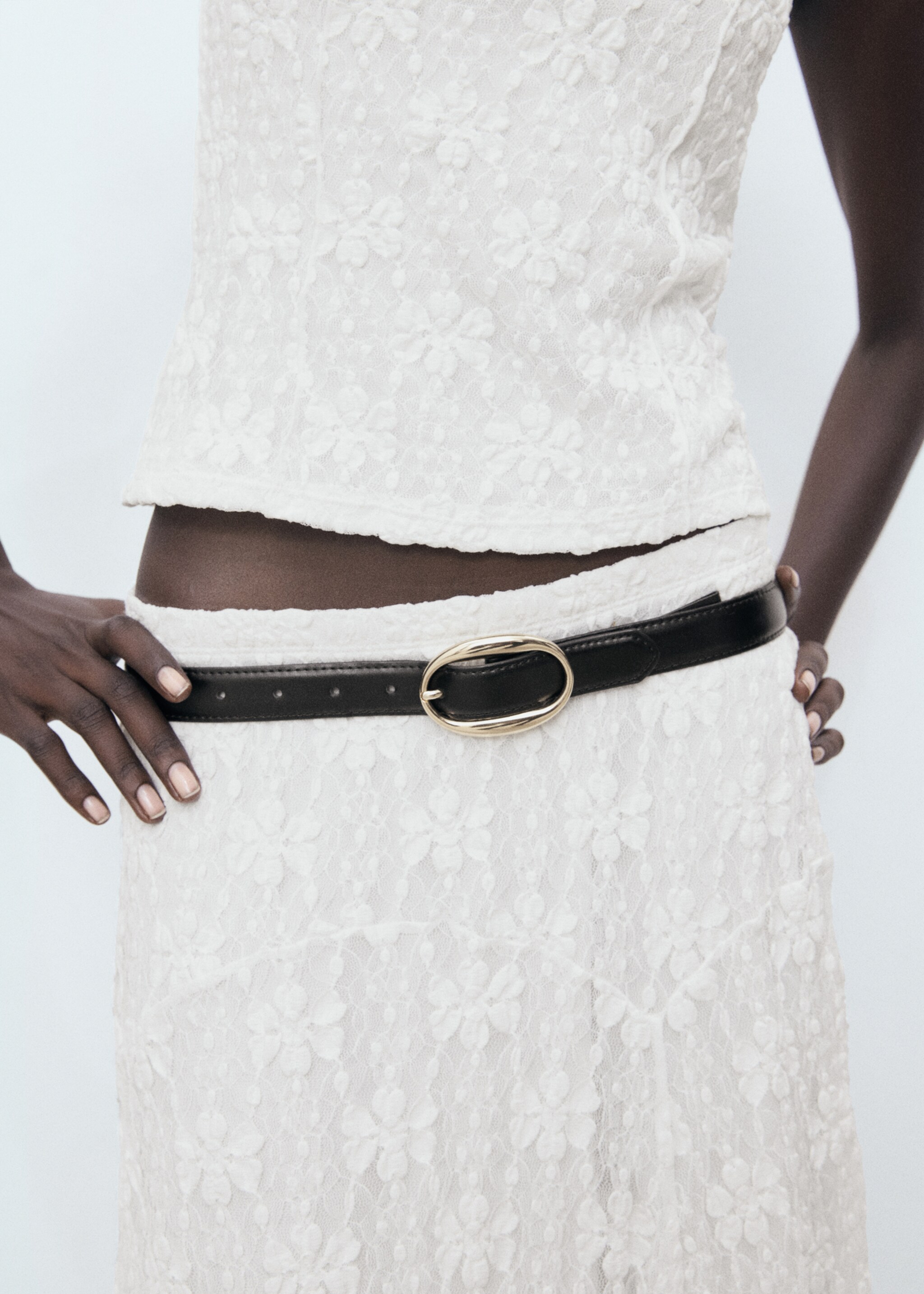 Lace midi skirt - Details of the article 2