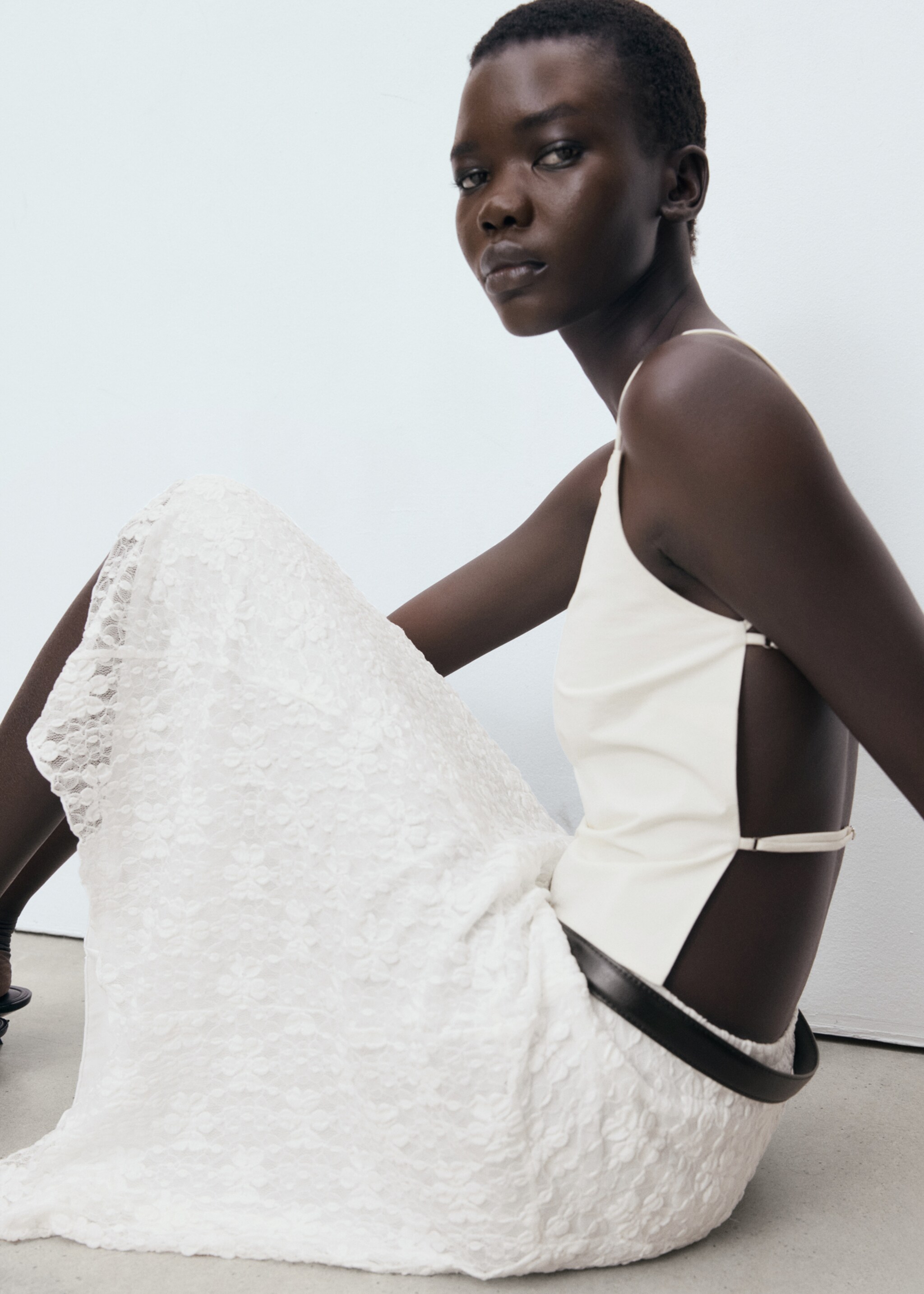 Lace midi skirt - Details of the article 6