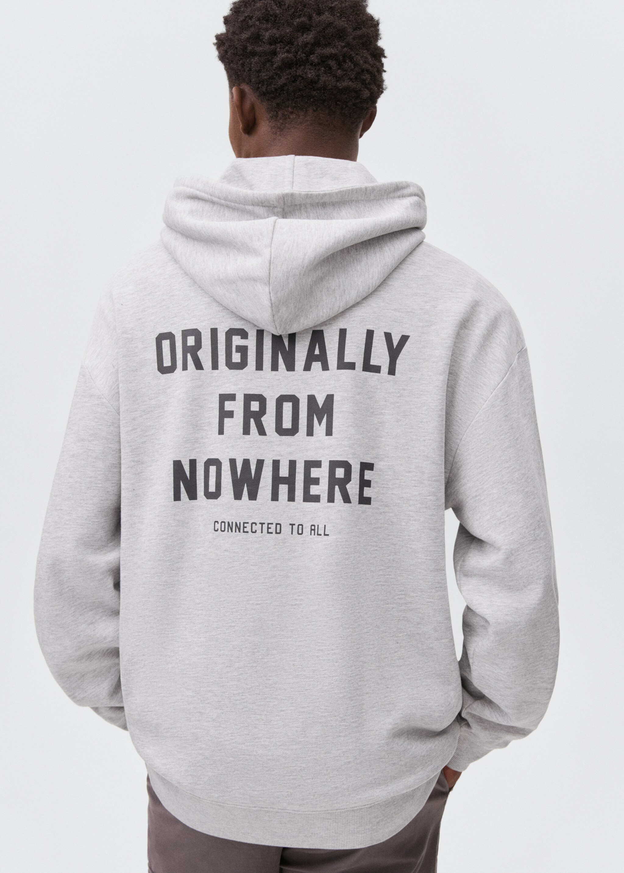 Sweat-shirt imprimé capuche - Verso de l’article