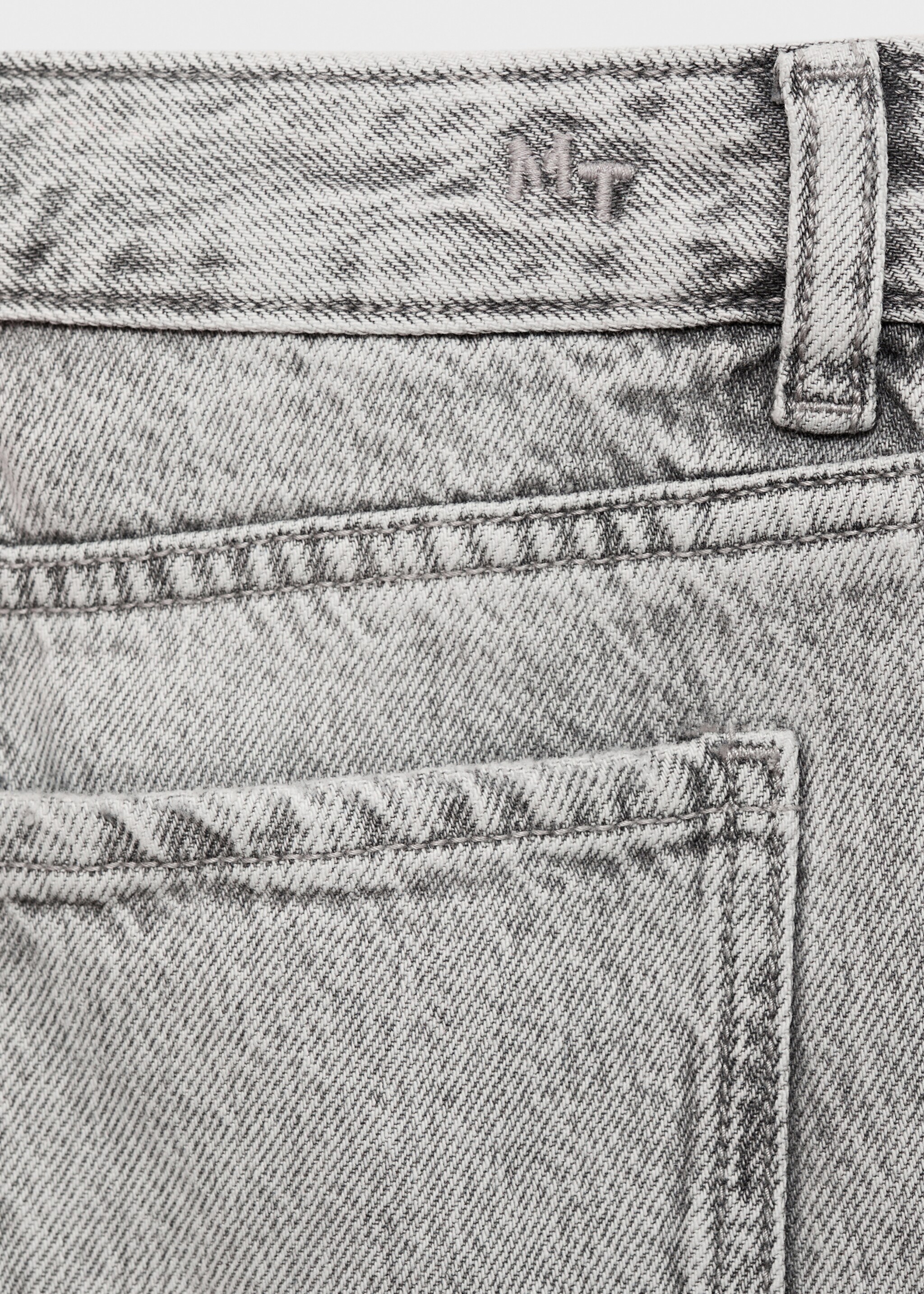 Wideleg jeans with turned-up hem - Details of the article 0