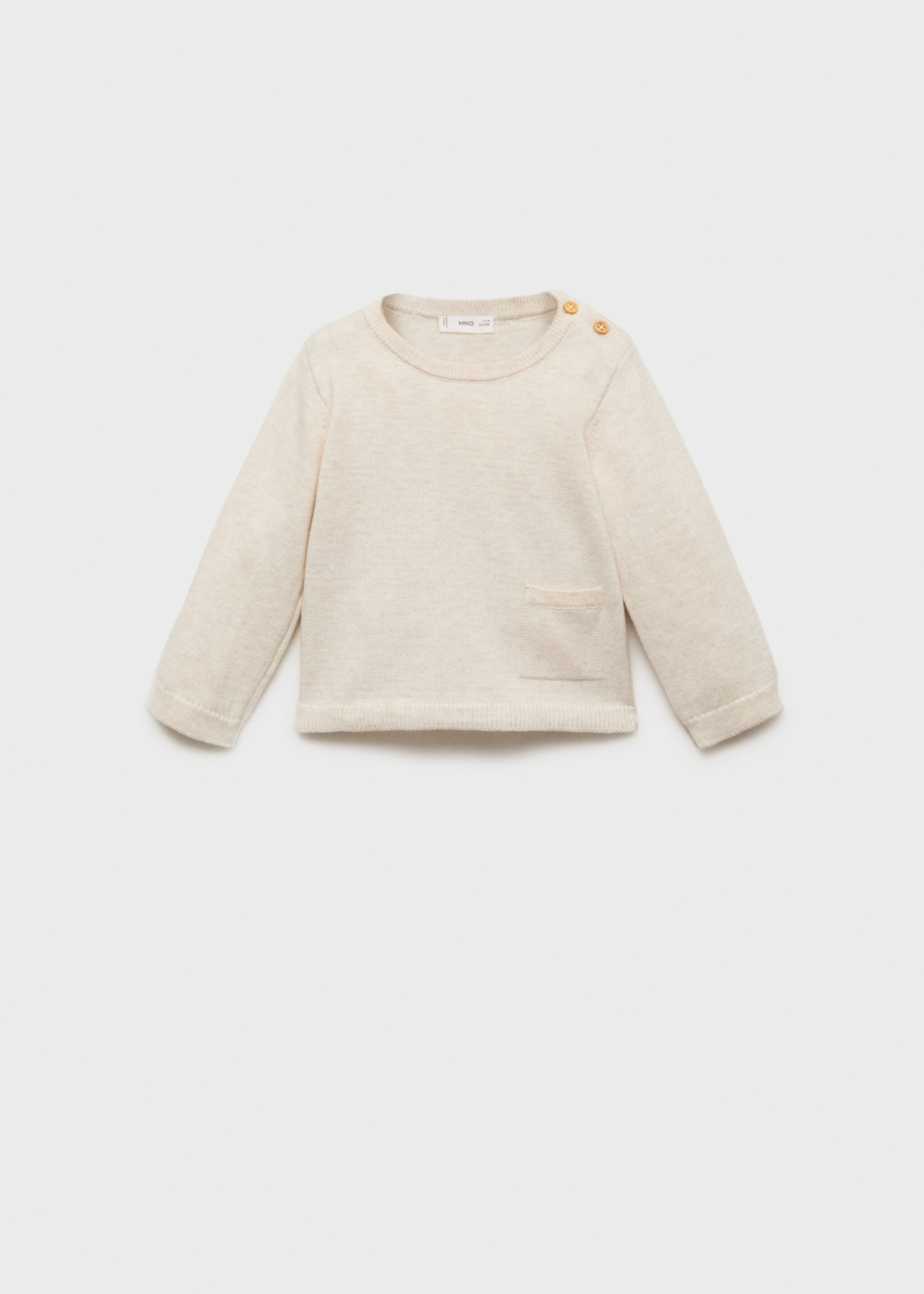 Knit pocket sweater - Article without model