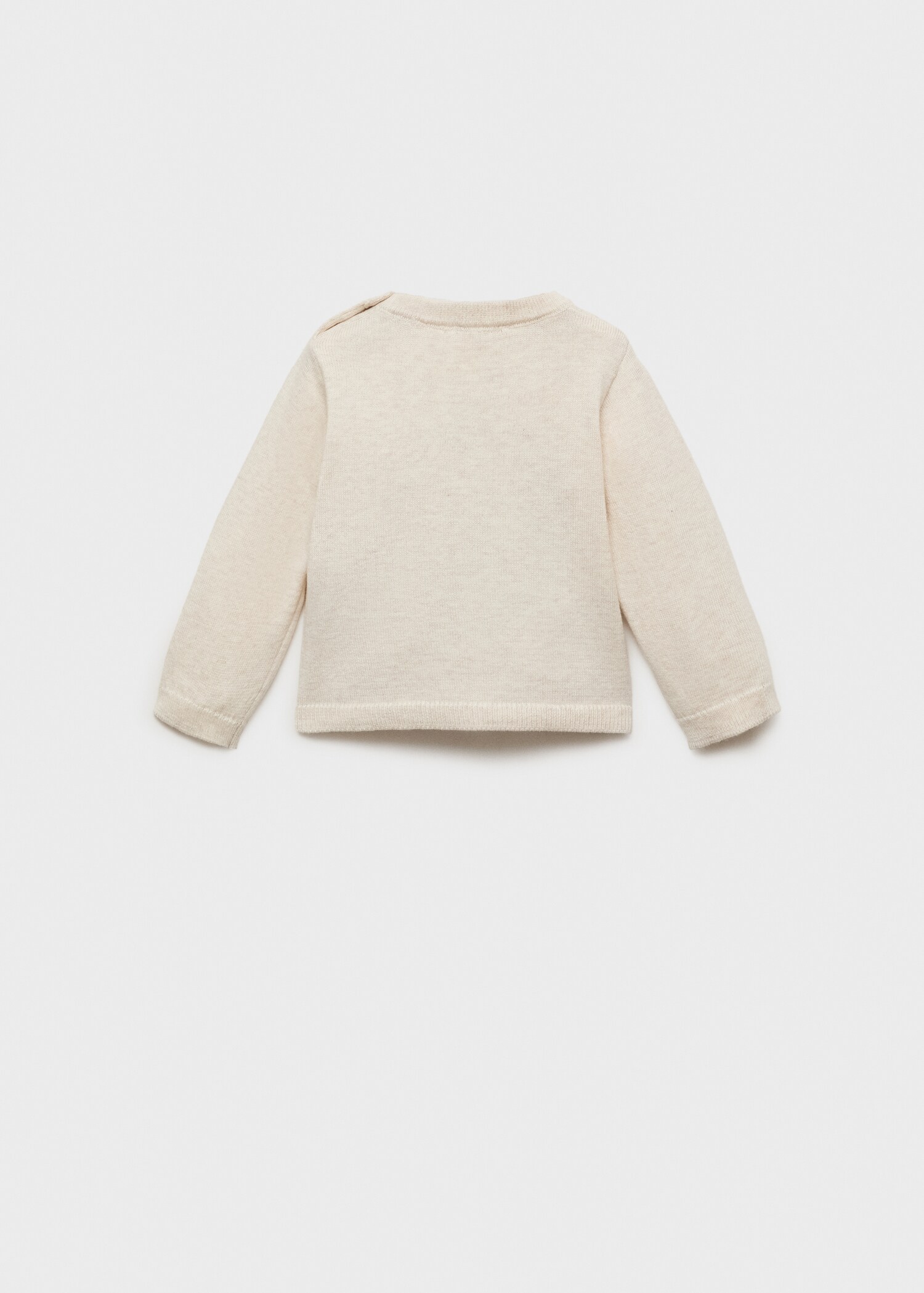 Knit pocket sweater - Reverse of the article