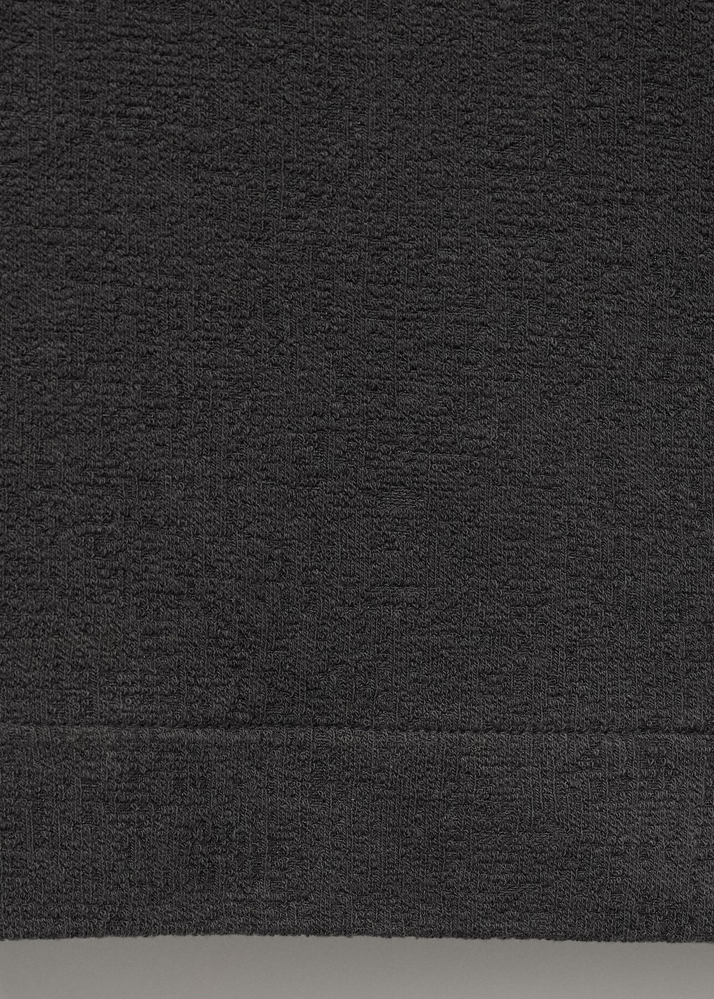 Textured cotton T-shirt