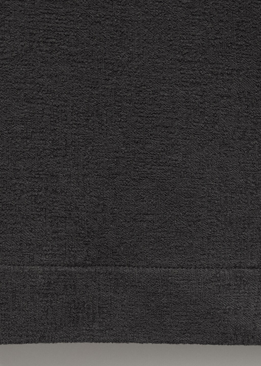 Textured cotton T-shirt