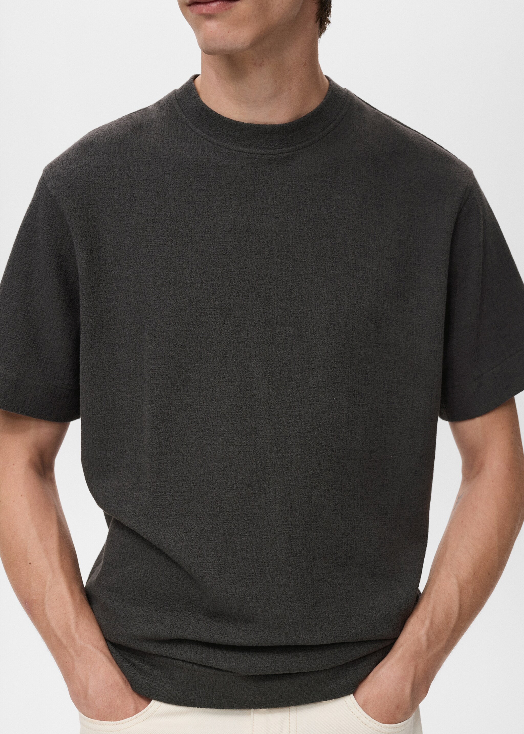 Strukturiertes Baumwoll-Shirt - Detail des Artikels 6