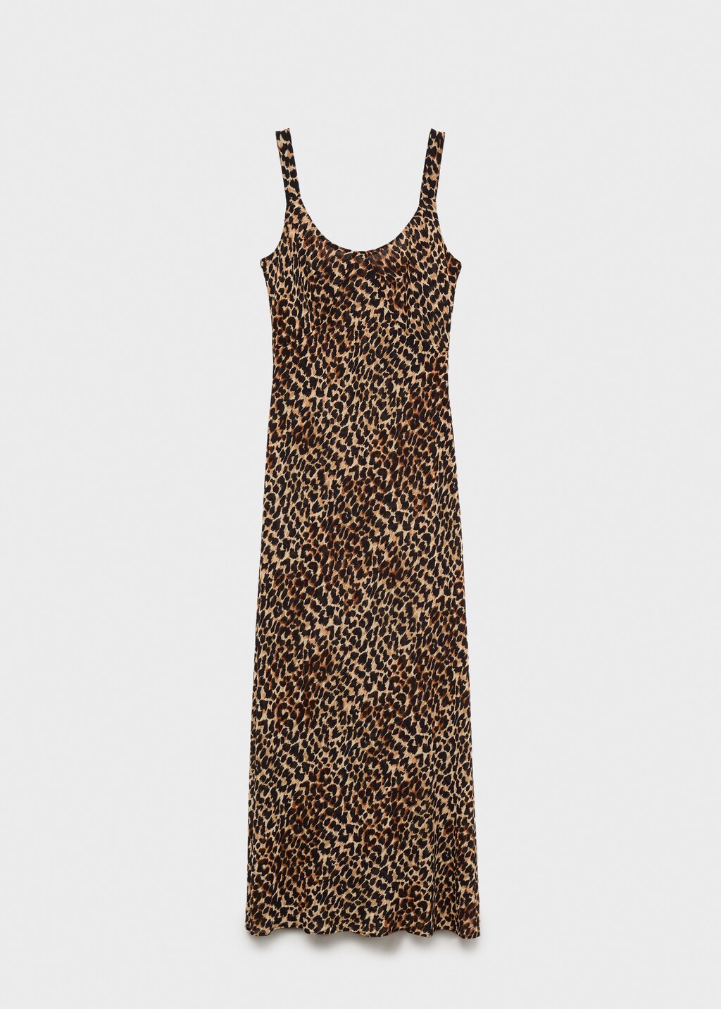 Mango Leopard midi dress