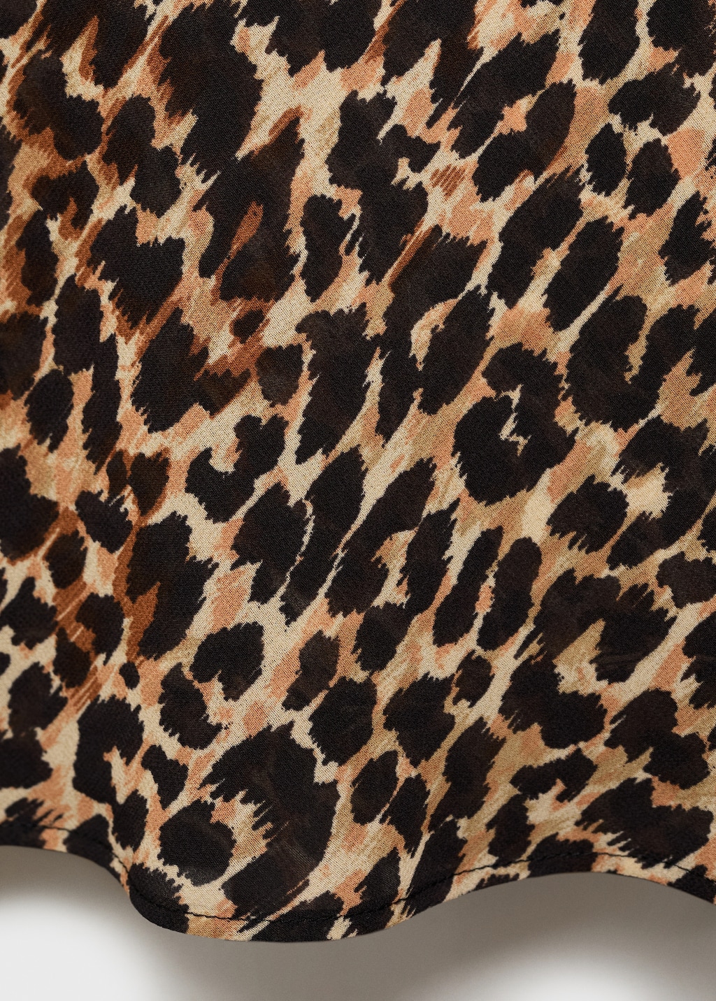 Mango Leopard midi dress