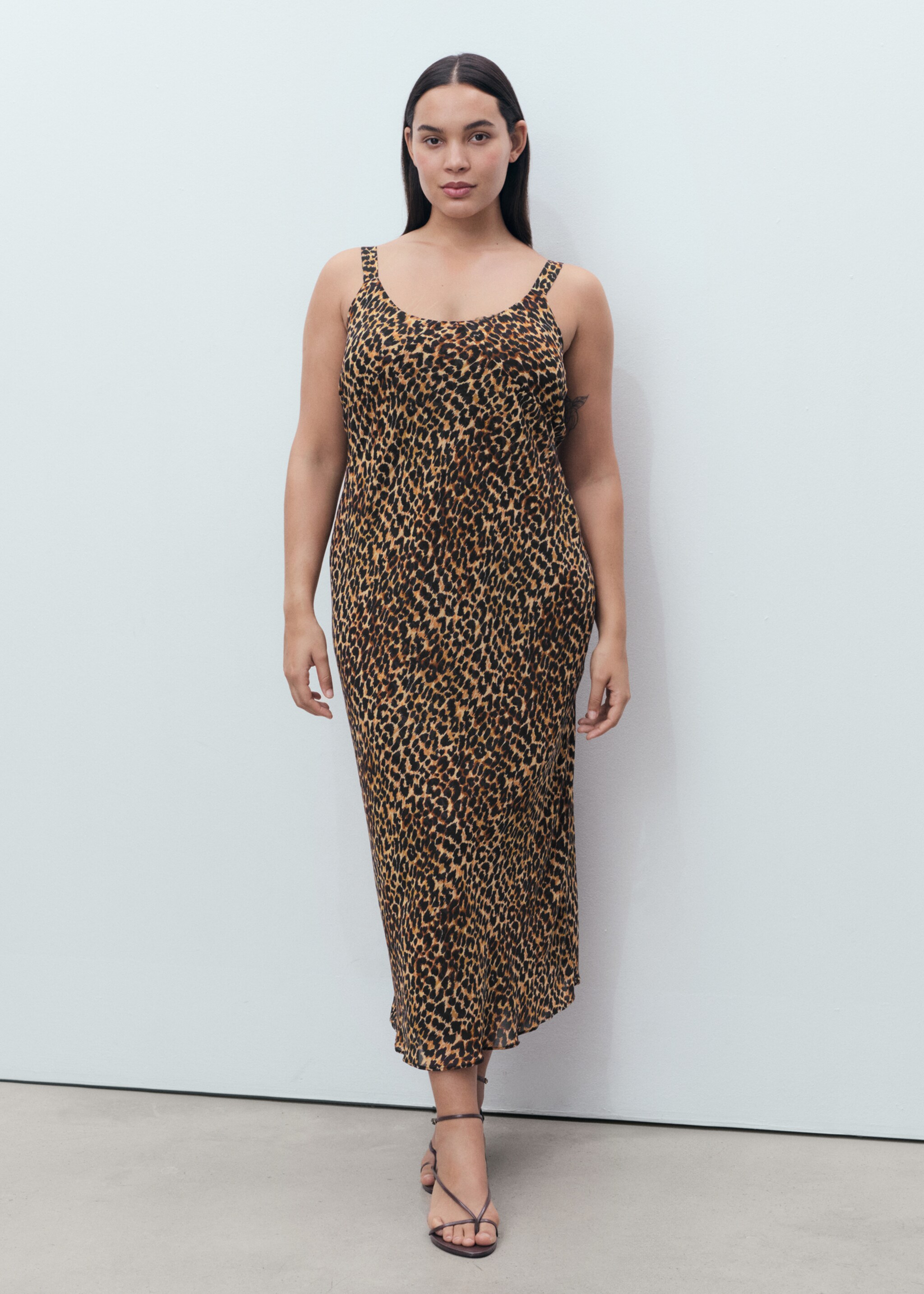 Animal-print midi-dress - Details of the article 3