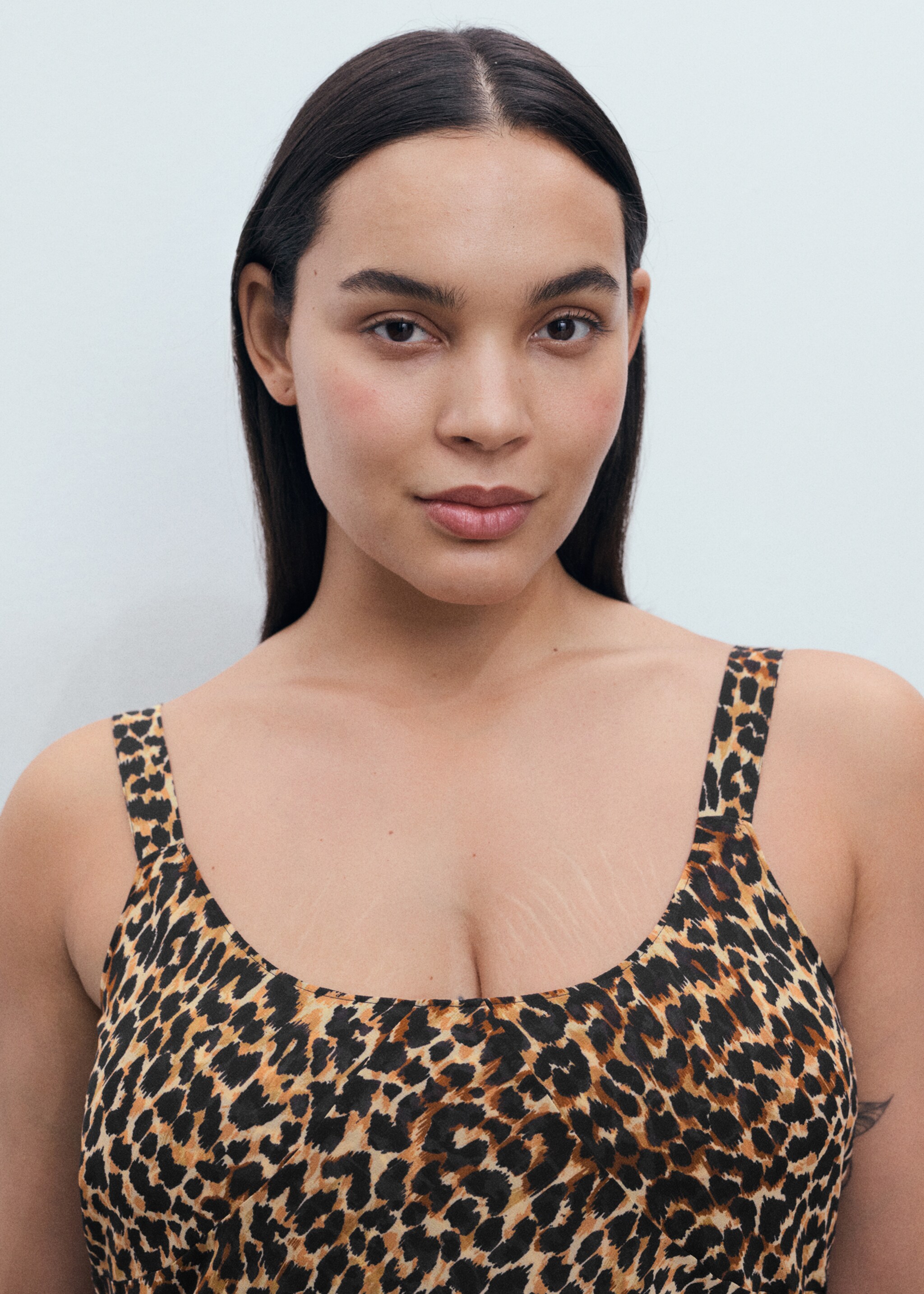 Animal-print midi-dress - Details of the article 4