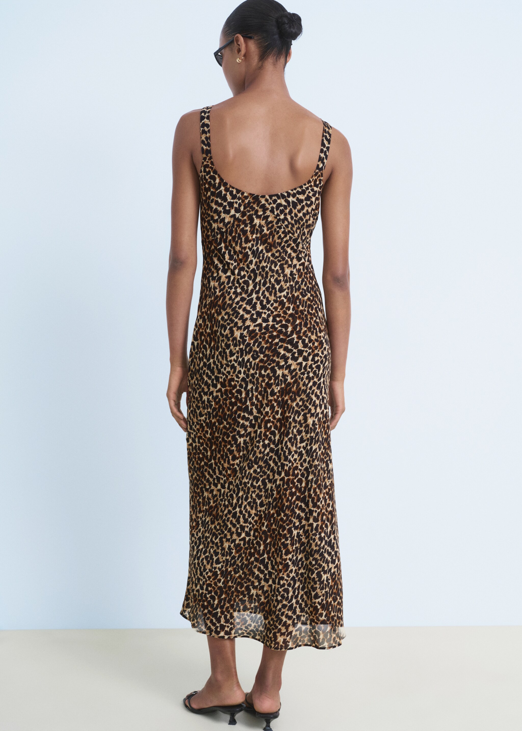 Animal-print midi-dress - Reverse of the article