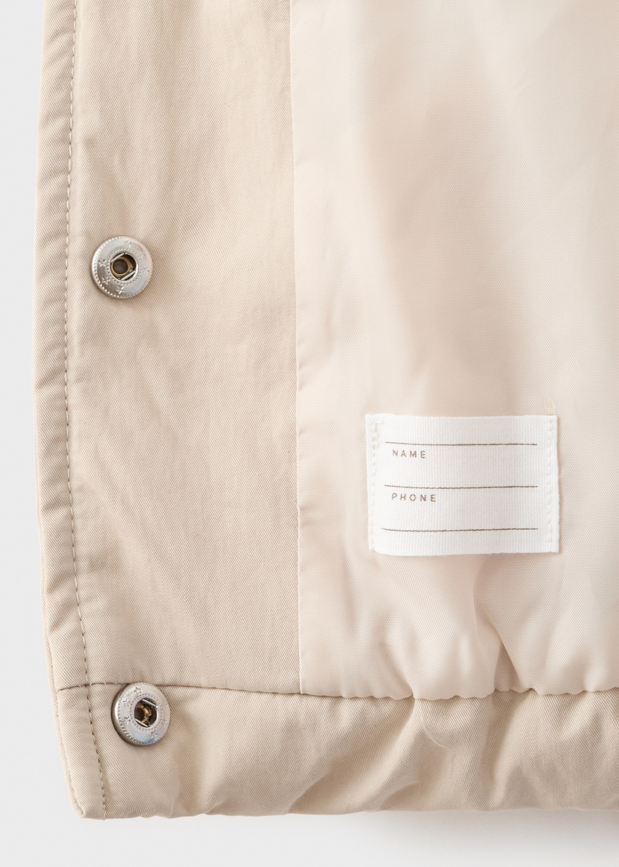 Anorak quilted contrast collar - Details of the article 0