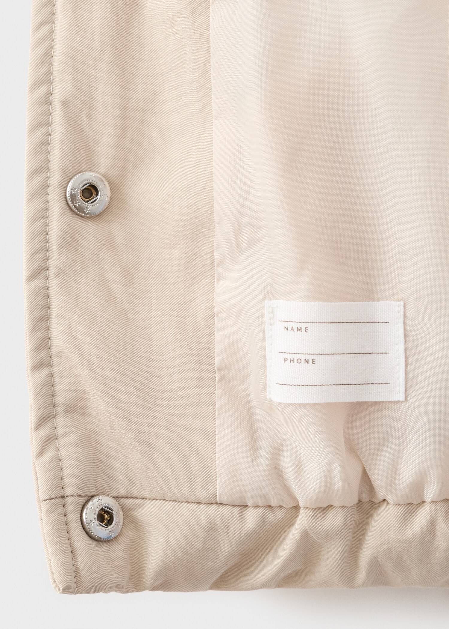 Anorak quilted contrast collar - Details of the article 0