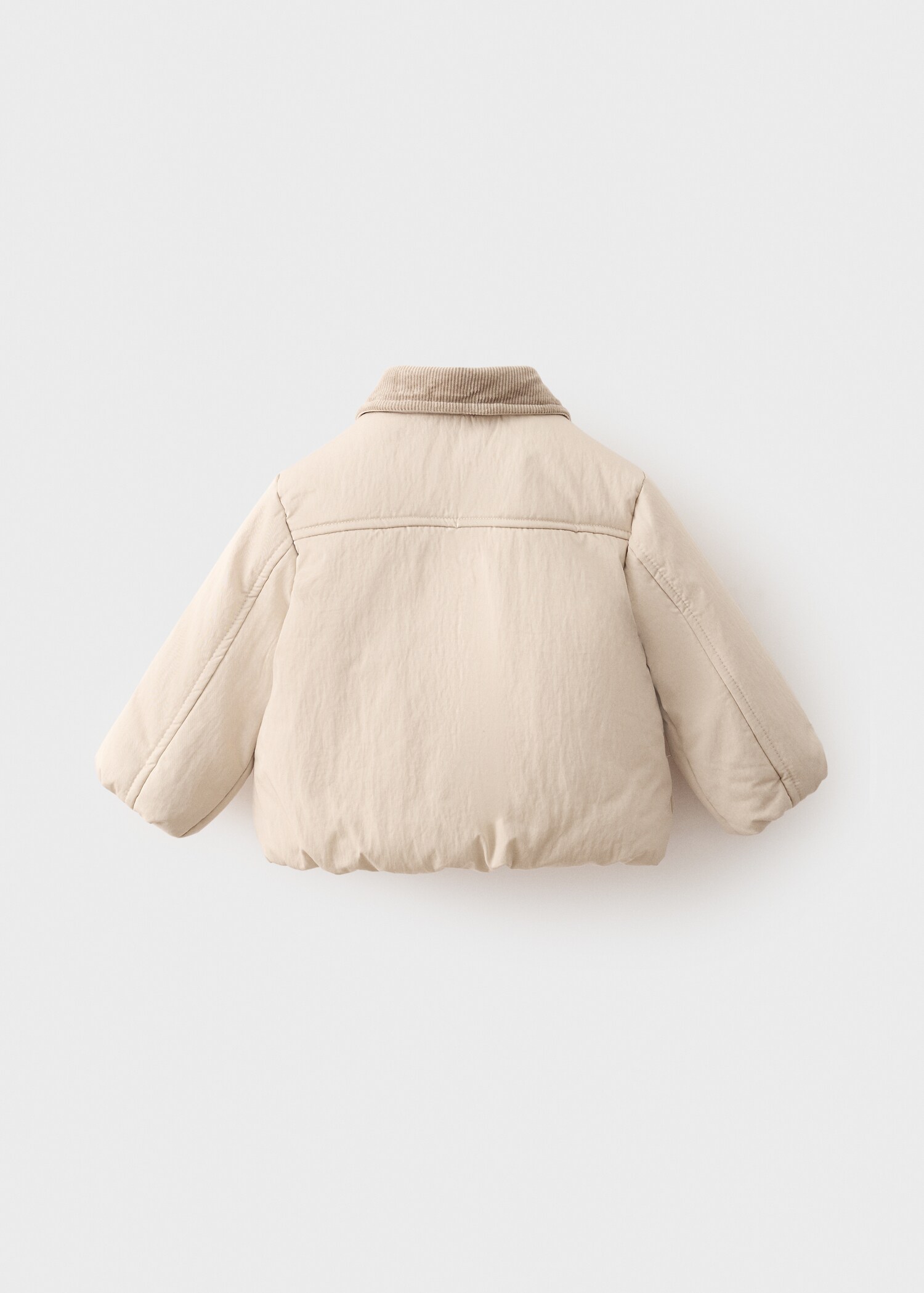 Anorak quilted contrast collar - Reverse of the article