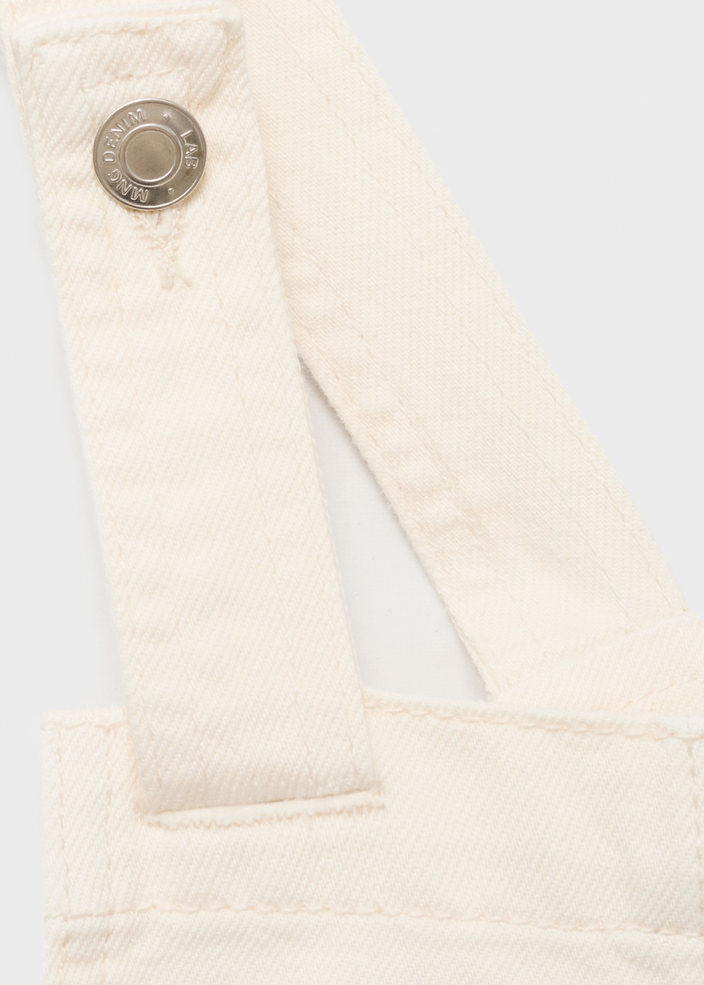 Short denim pinafore