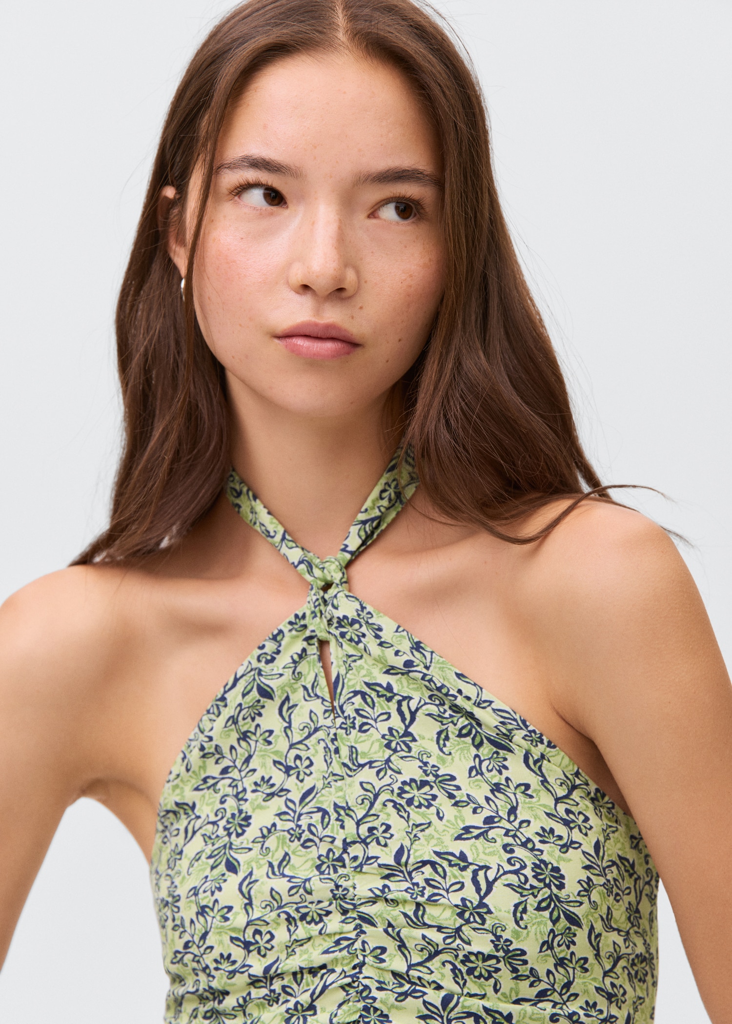 Robe à emmanchures américaines imprimé fleuri - Détail de l'article 1