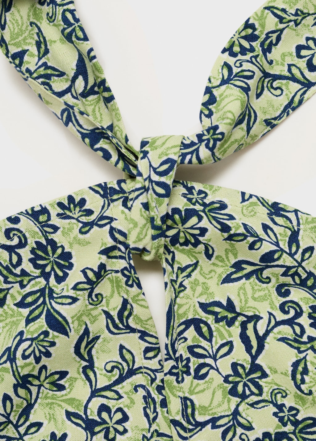 Floral-print halter dress